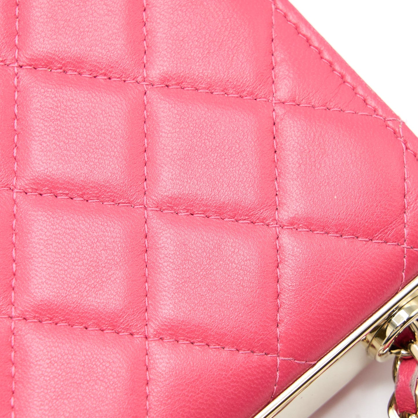 Chanel Trendy CC Wallet On Chain Lambskin Pink L