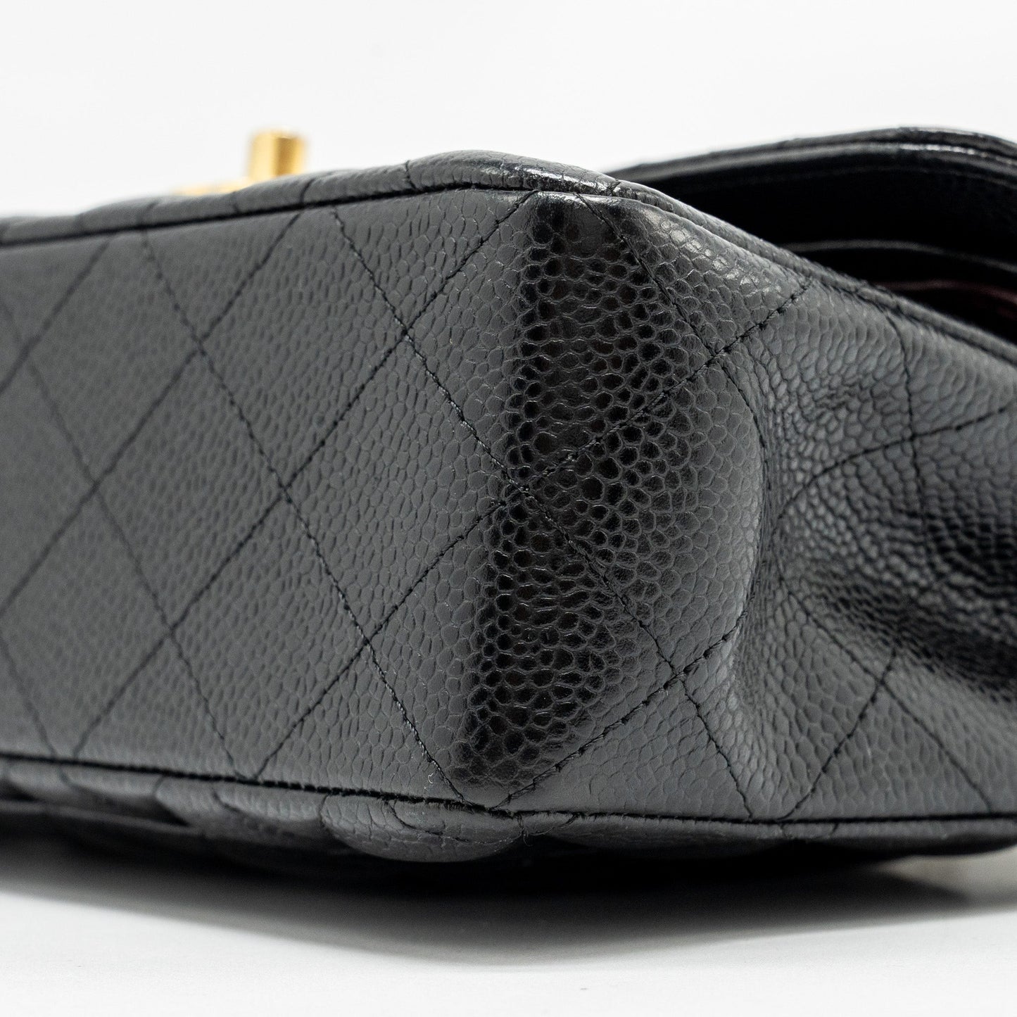 Chanel Small classic double flap bag caviar black