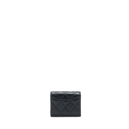 Chanel Pearl Crush Clutch With Chain Lambskin Black