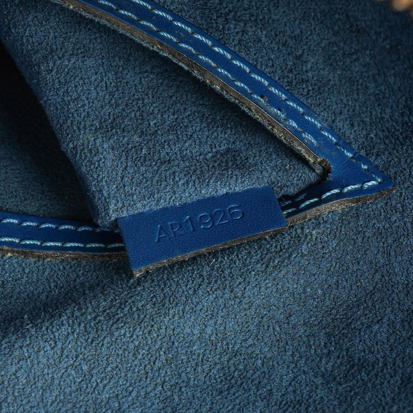 Louis Vuitton Blue Epi Leather Alma PM Handbag