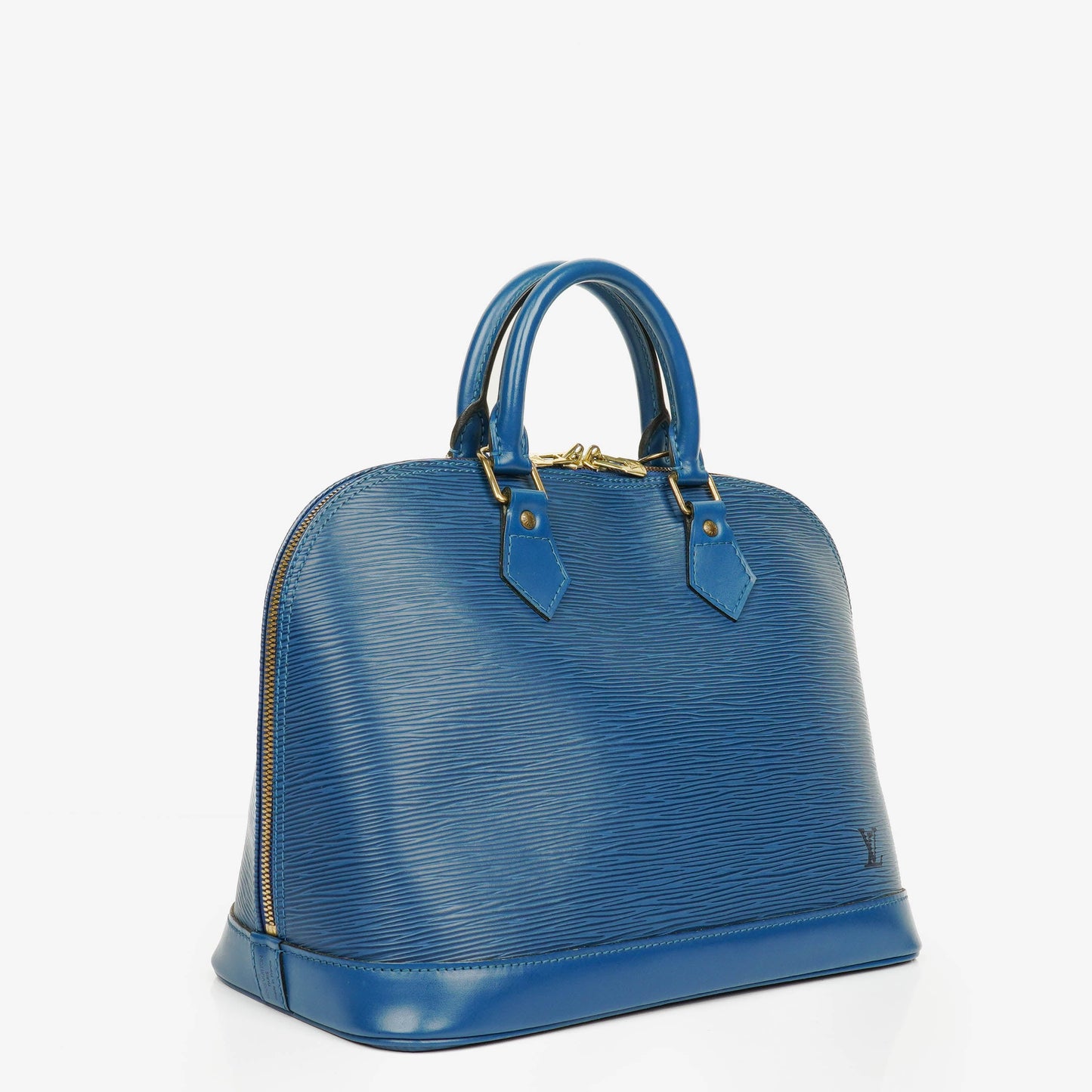 Louis Vuitton Blue Epi Leather Alma PM Handbag