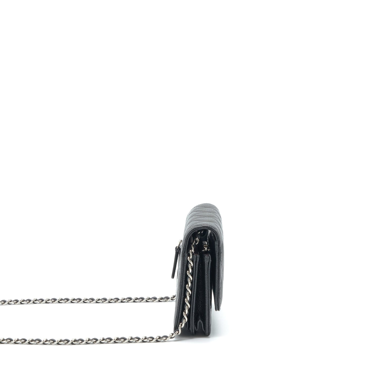 Chanel Mini Wallet On Chain Caviar Black
