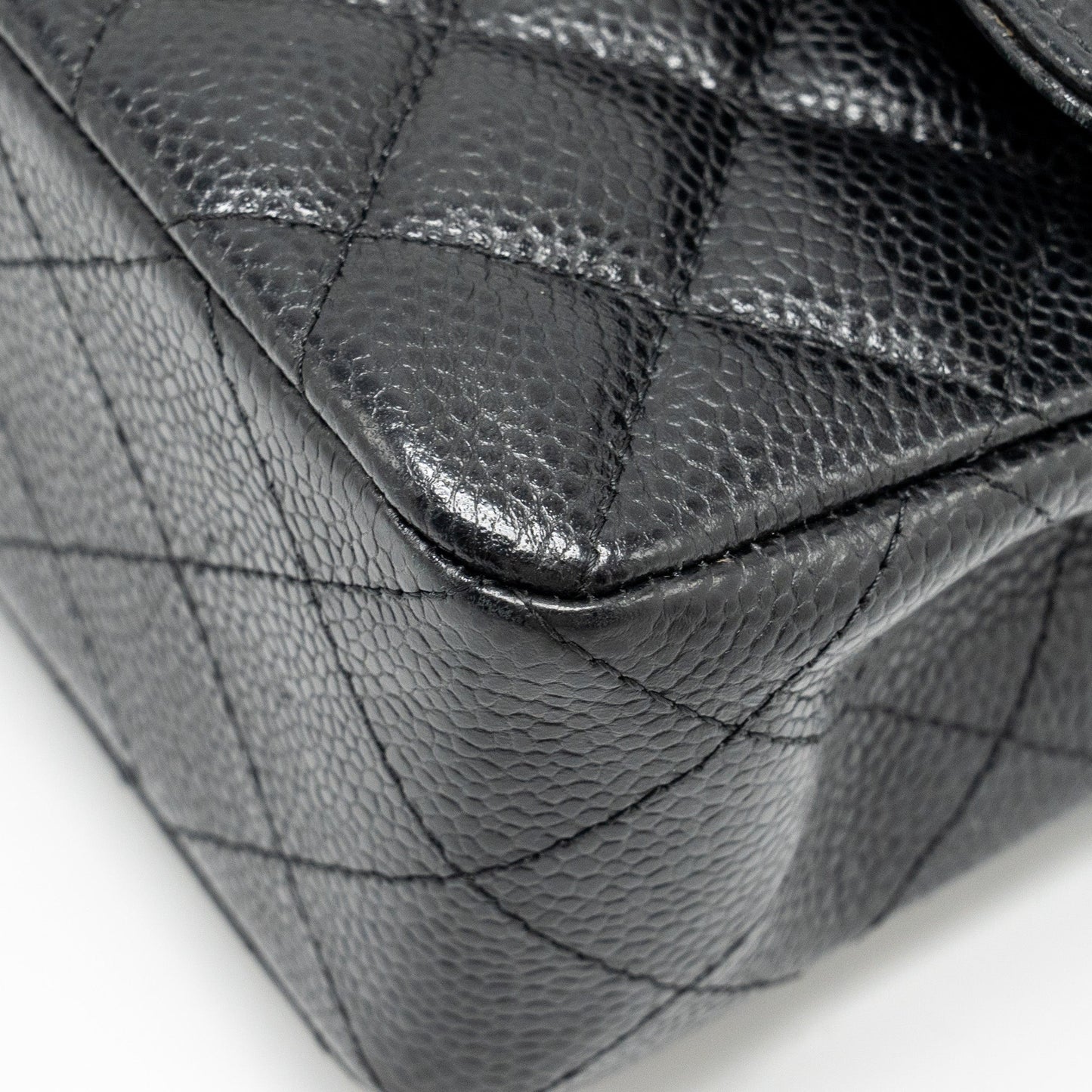 Chanel Small classic double flap bag caviar black