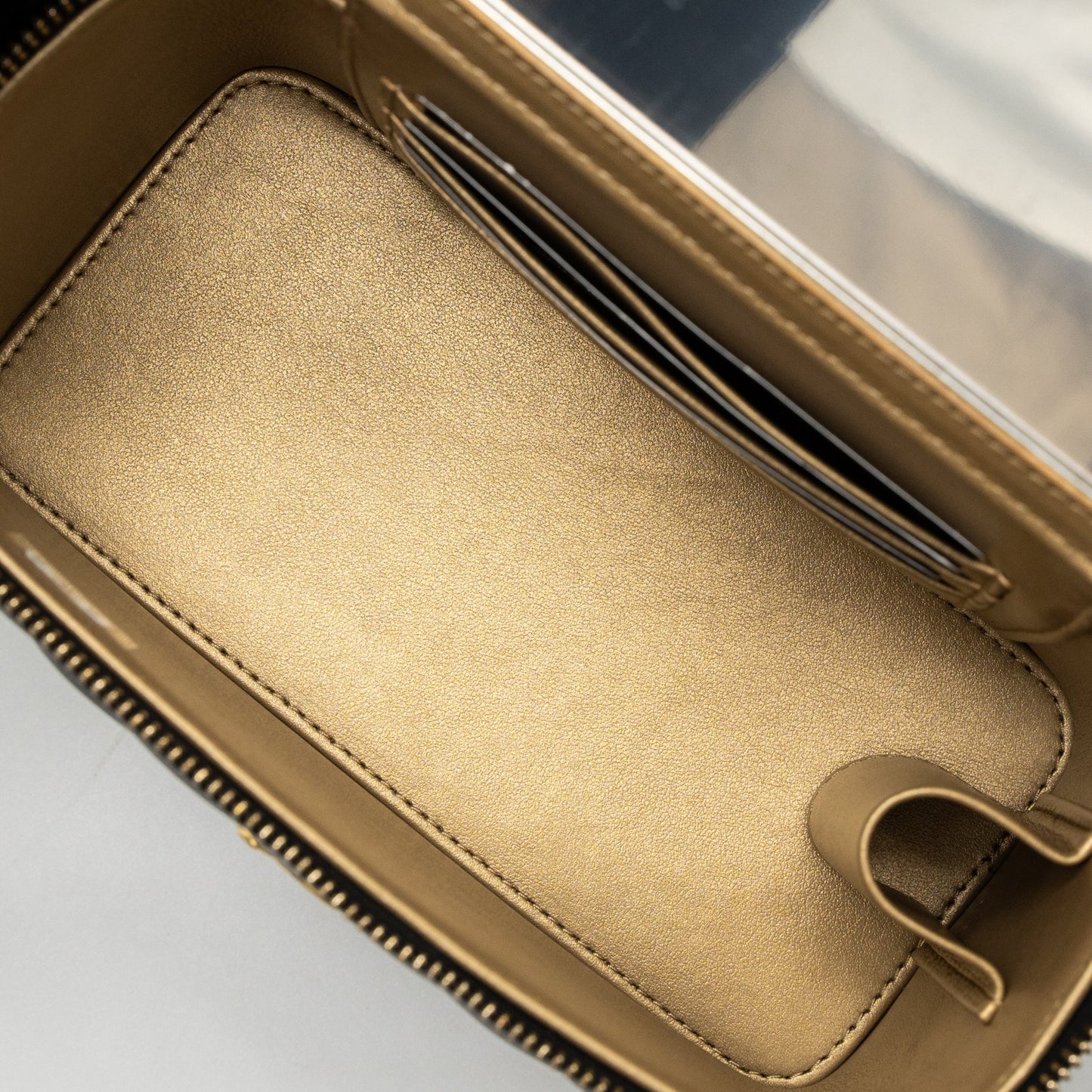 Chanel Pearl Crush Long Vanity with Chain Lambskin Black  (Microchip)