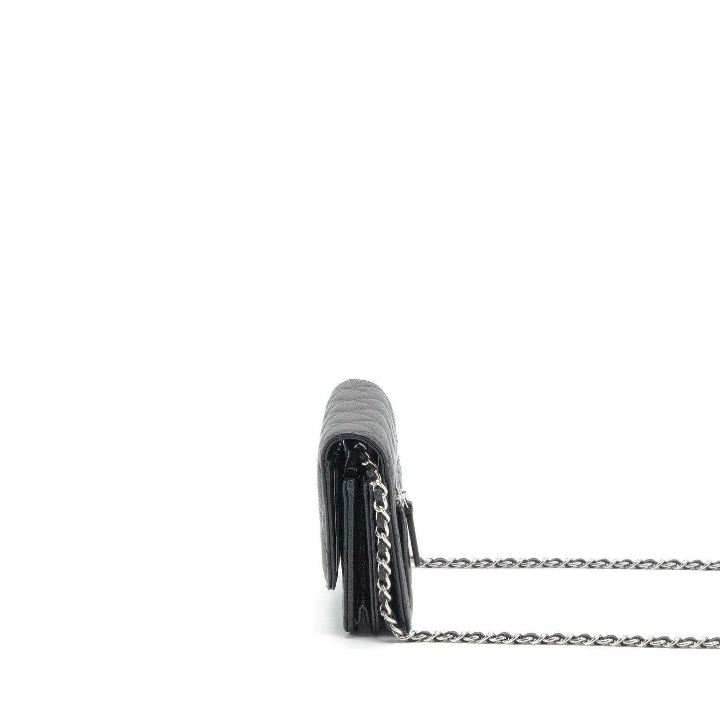 Chanel Mini Wallet On Chain Caviar Black
