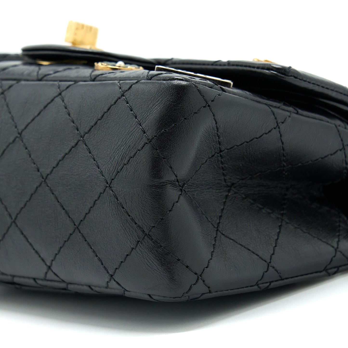 Chanel Mini 2.55 Reissue Flap Bag Lucky Charms Casino Limited Aged Calfskin With