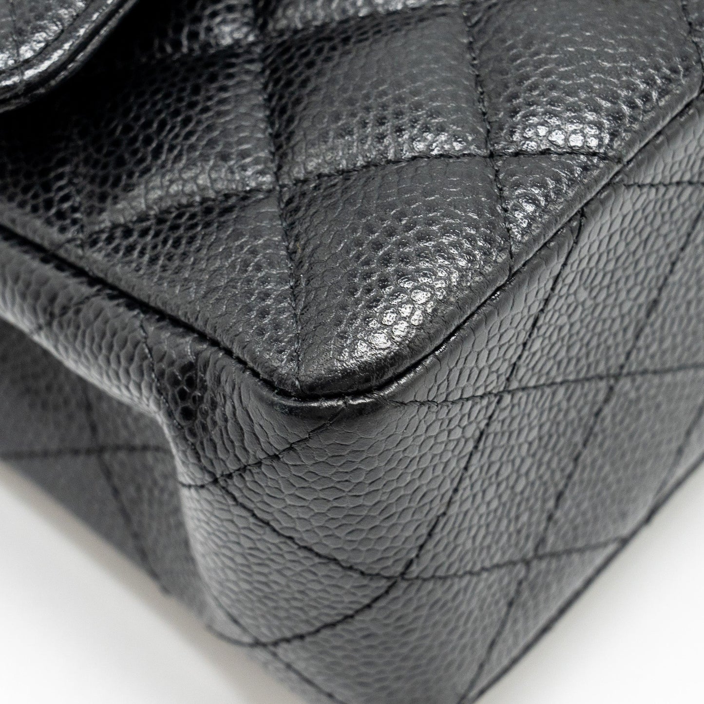 Chanel Small classic double flap bag caviar black