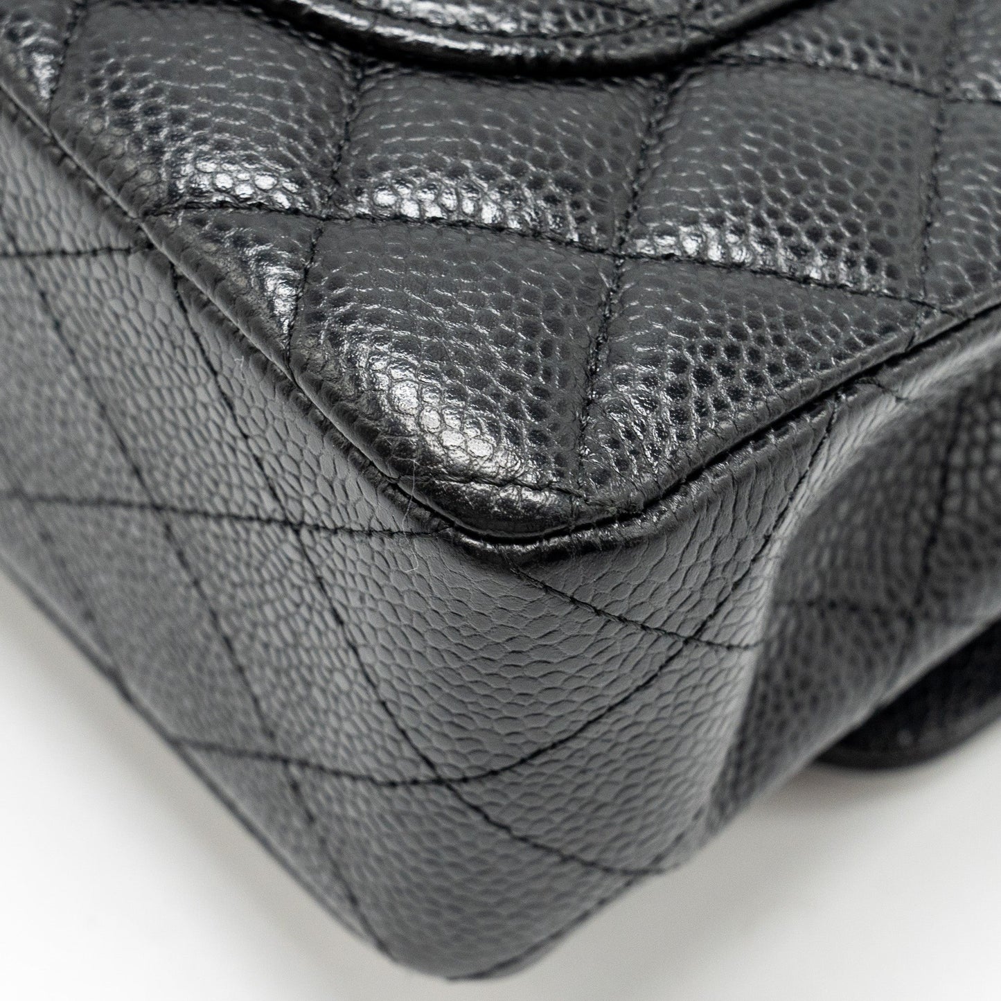 Chanel Small classic double flap bag caviar black