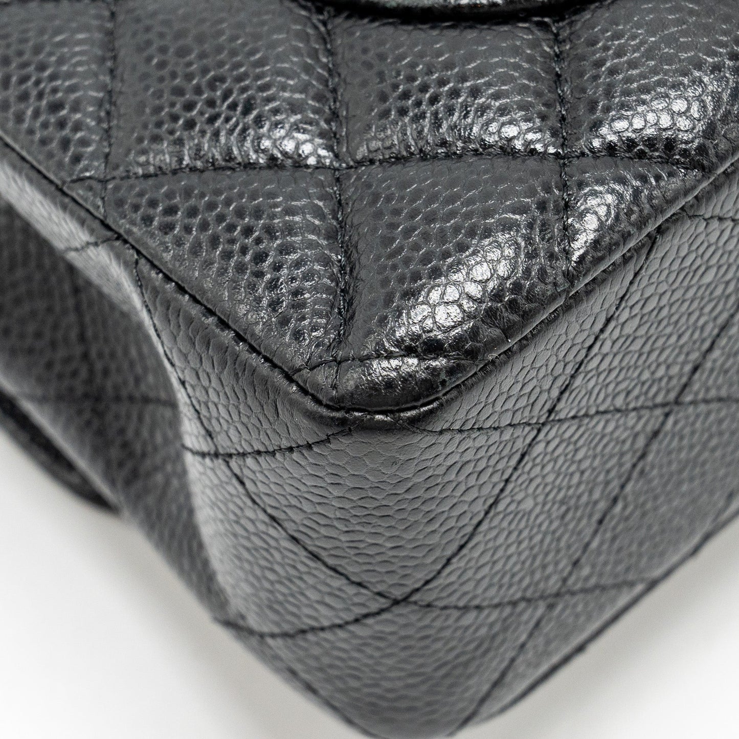 Chanel Small classic double flap bag caviar black