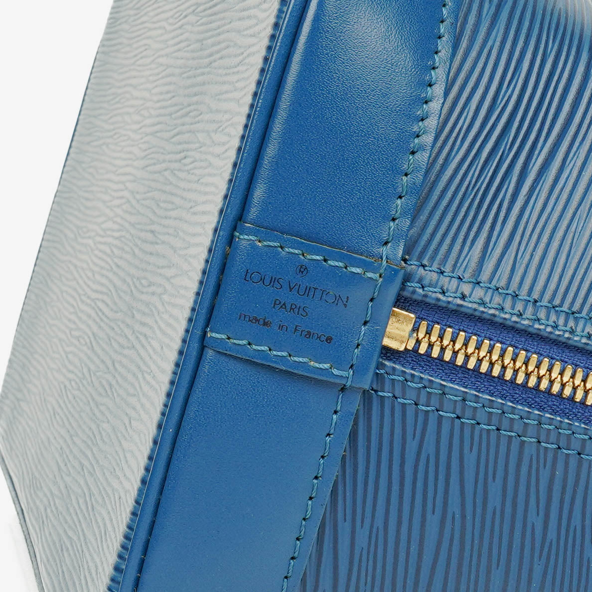 Louis Vuitton Blue Epi Leather Alma PM Handbag