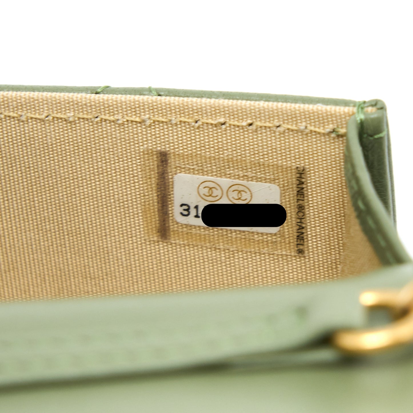 Chanel Pearl Crush Mini Flap Bag Lambskin Green