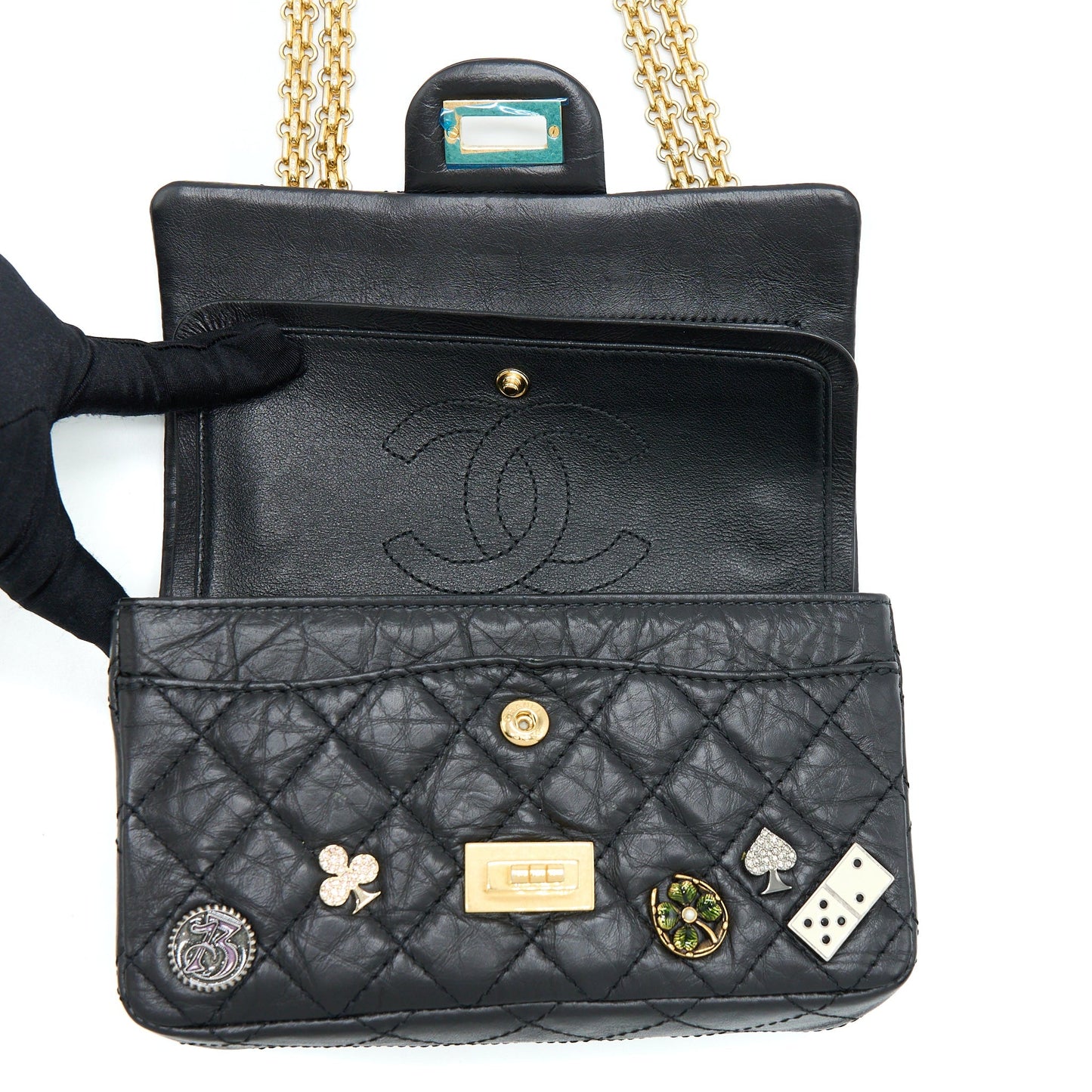 Chanel Mini 2.55 Reissue Flap Bag Lucky Charms Casino Limited Aged Calfskin With
