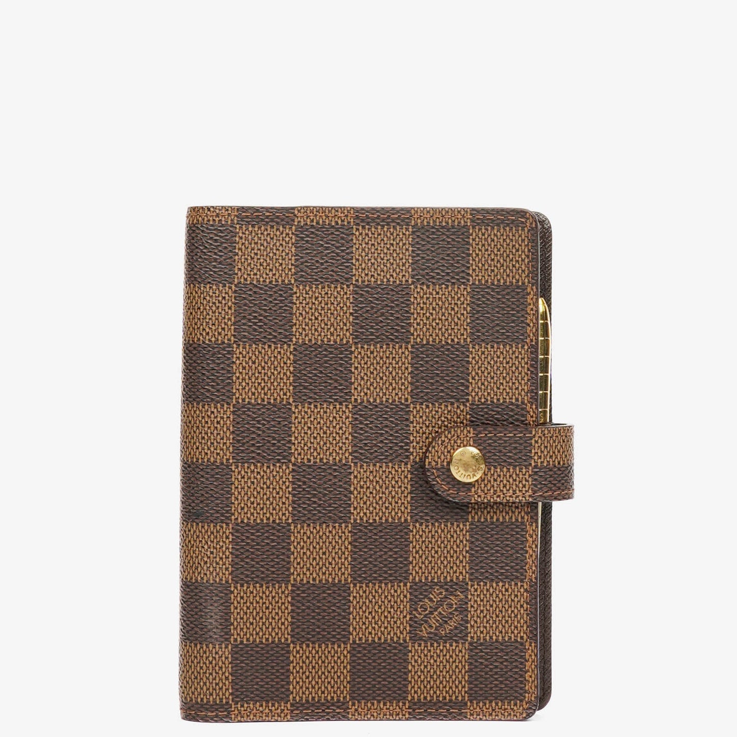 Louis Vuitton Damier Ebène Small Ring Agenda Cover