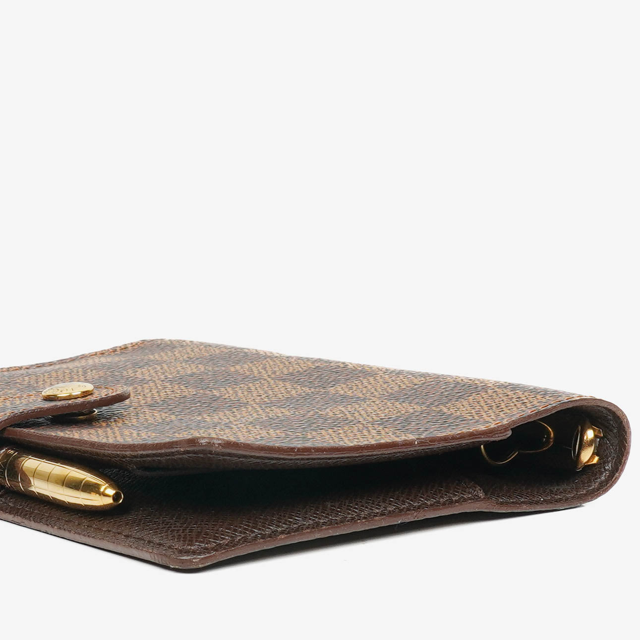 Louis Vuitton Damier Ebène Small Ring Agenda Cover