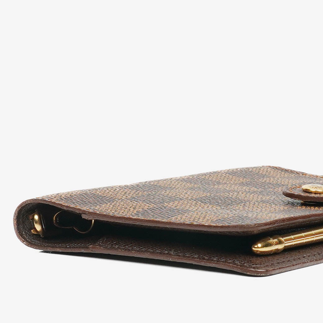 Louis Vuitton Damier Ebène Small Ring Agenda Cover