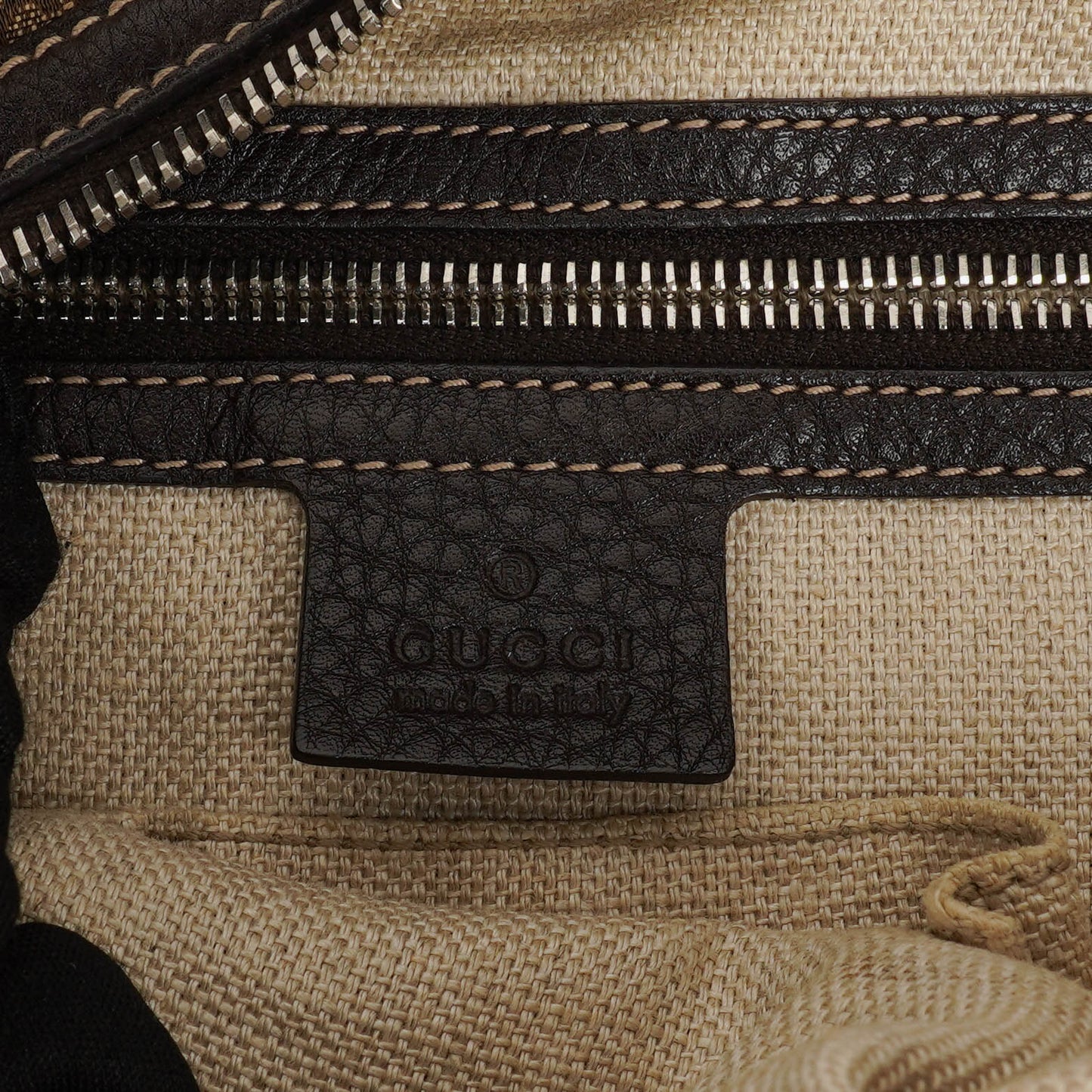 Gucci Monogram Canvas Icon Bit Hobo Bag
