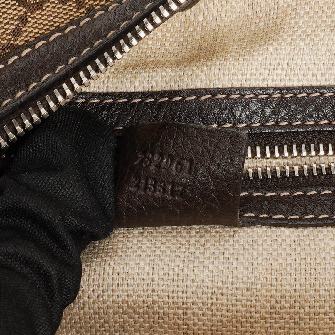 Gucci Monogram Canvas Icon Bit Hobo Bag