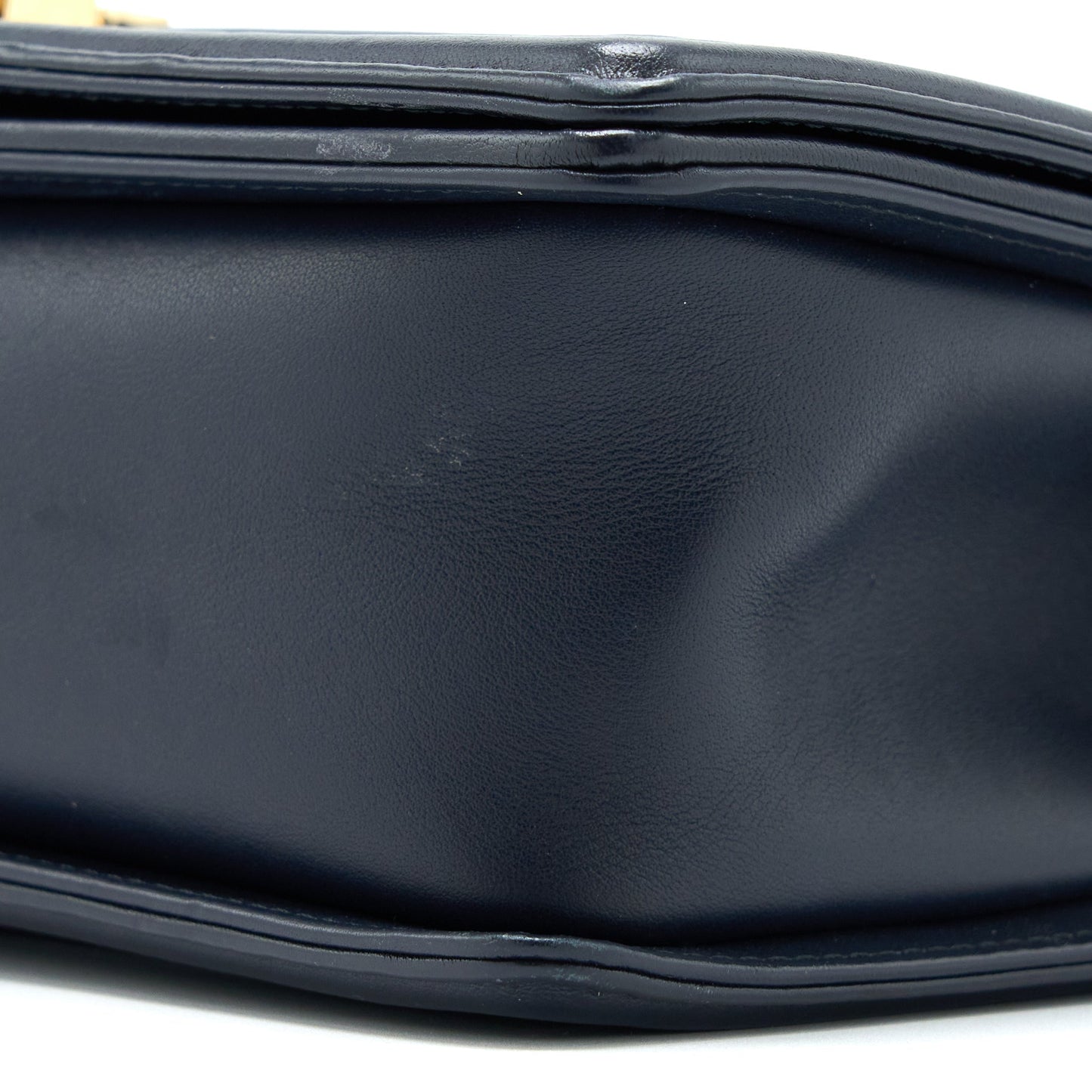 Chanel Medium Boy Bag Calfskin Navy L