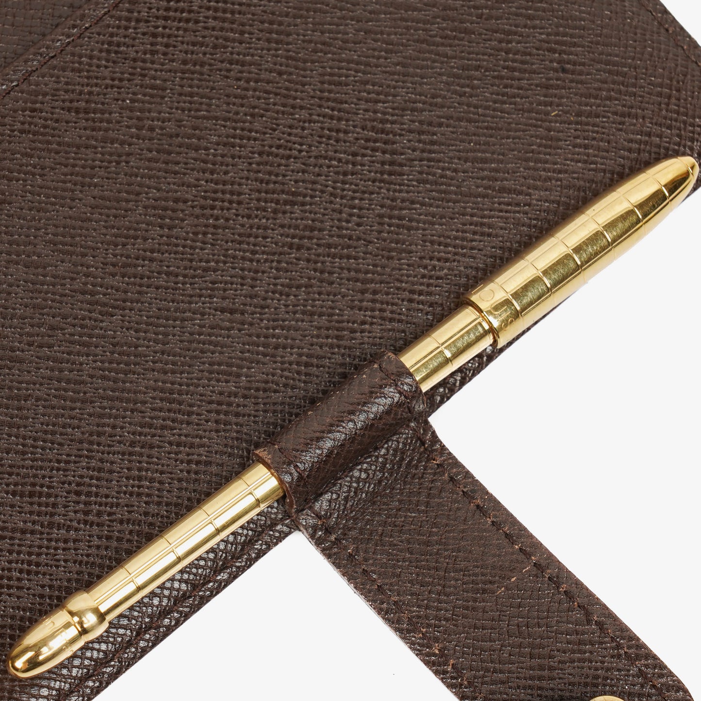 Louis Vuitton Damier Ebène Small Ring Agenda Cover