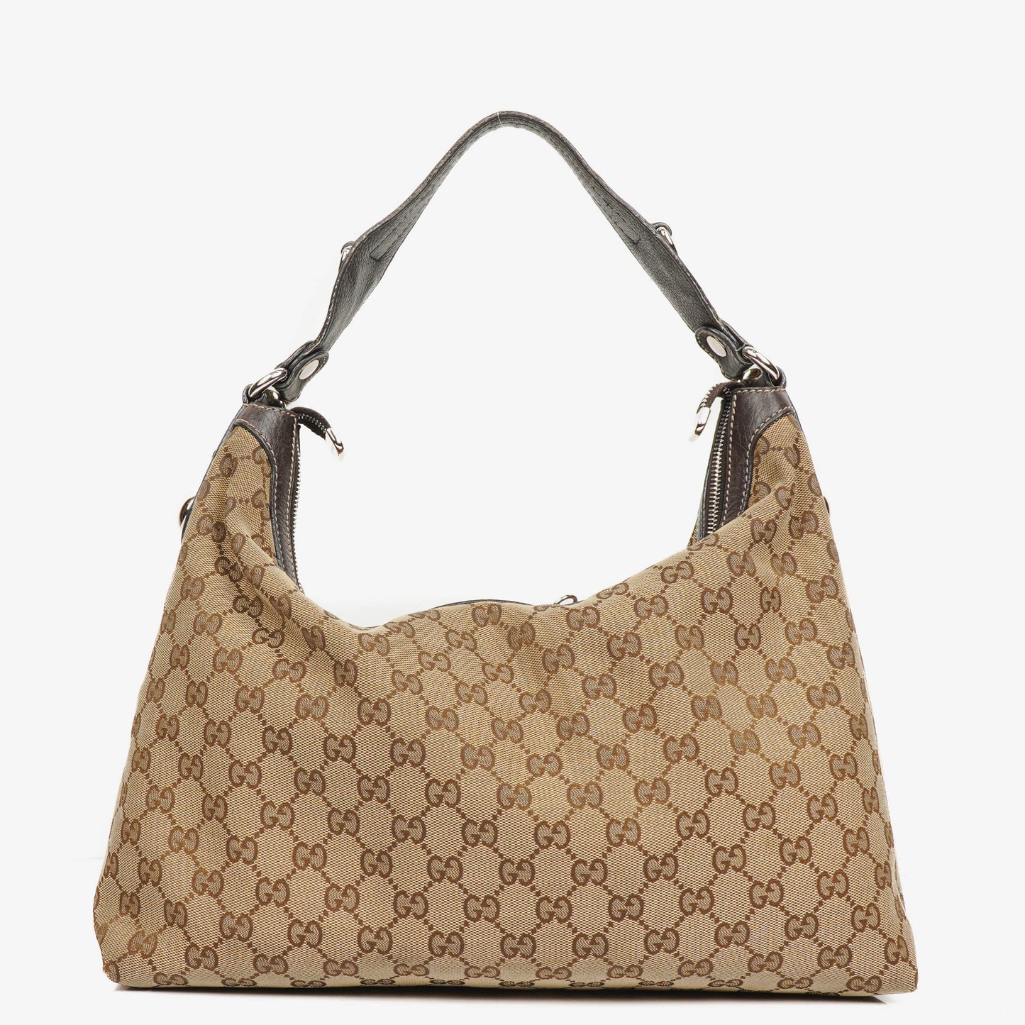 Gucci Monogram Canvas Icon Bit Hobo Bag