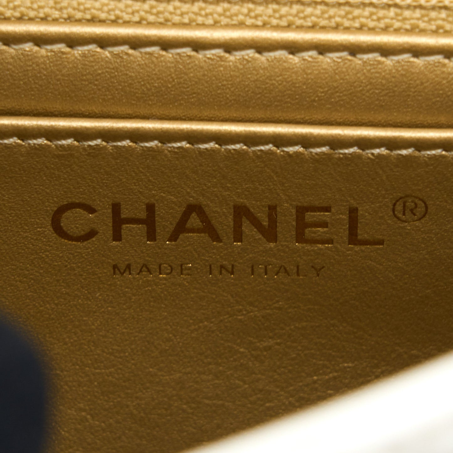 Chanel Pearl Crush Mini Square Lambskin White Brushed  (Microchip)