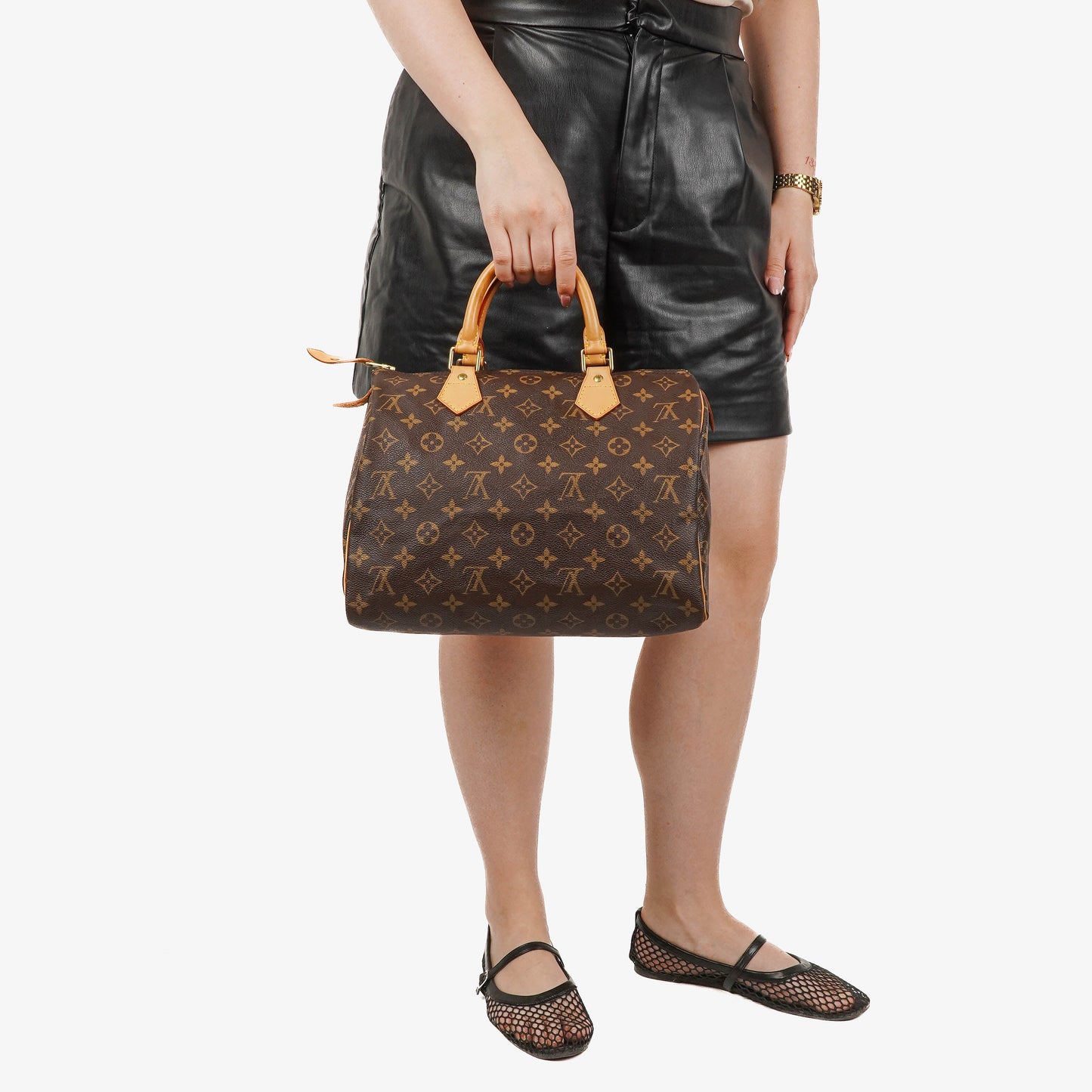 Louis Vuitton  30 Monogram Canvas Handbag