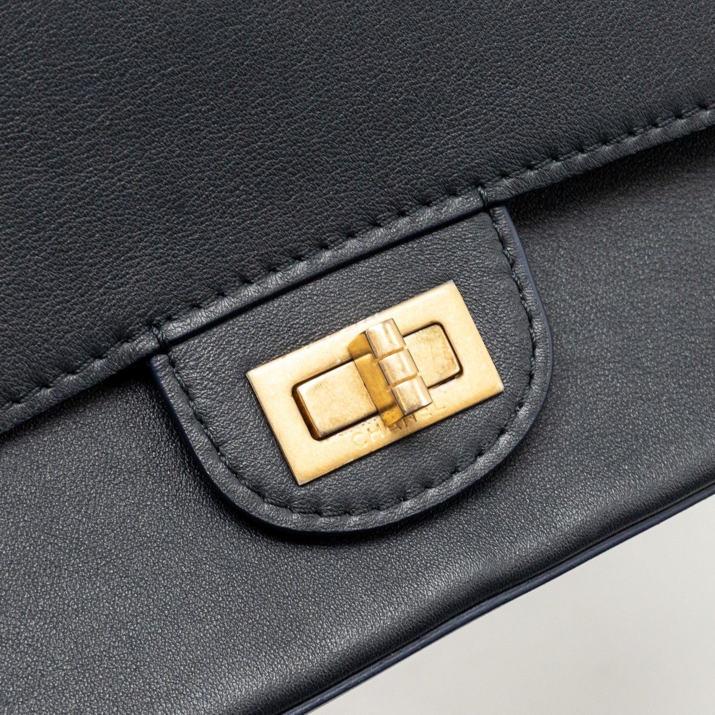 Chanel Detailed Charms Limited Edition 2.55 Reissue Bag Calfskin Dark Navy