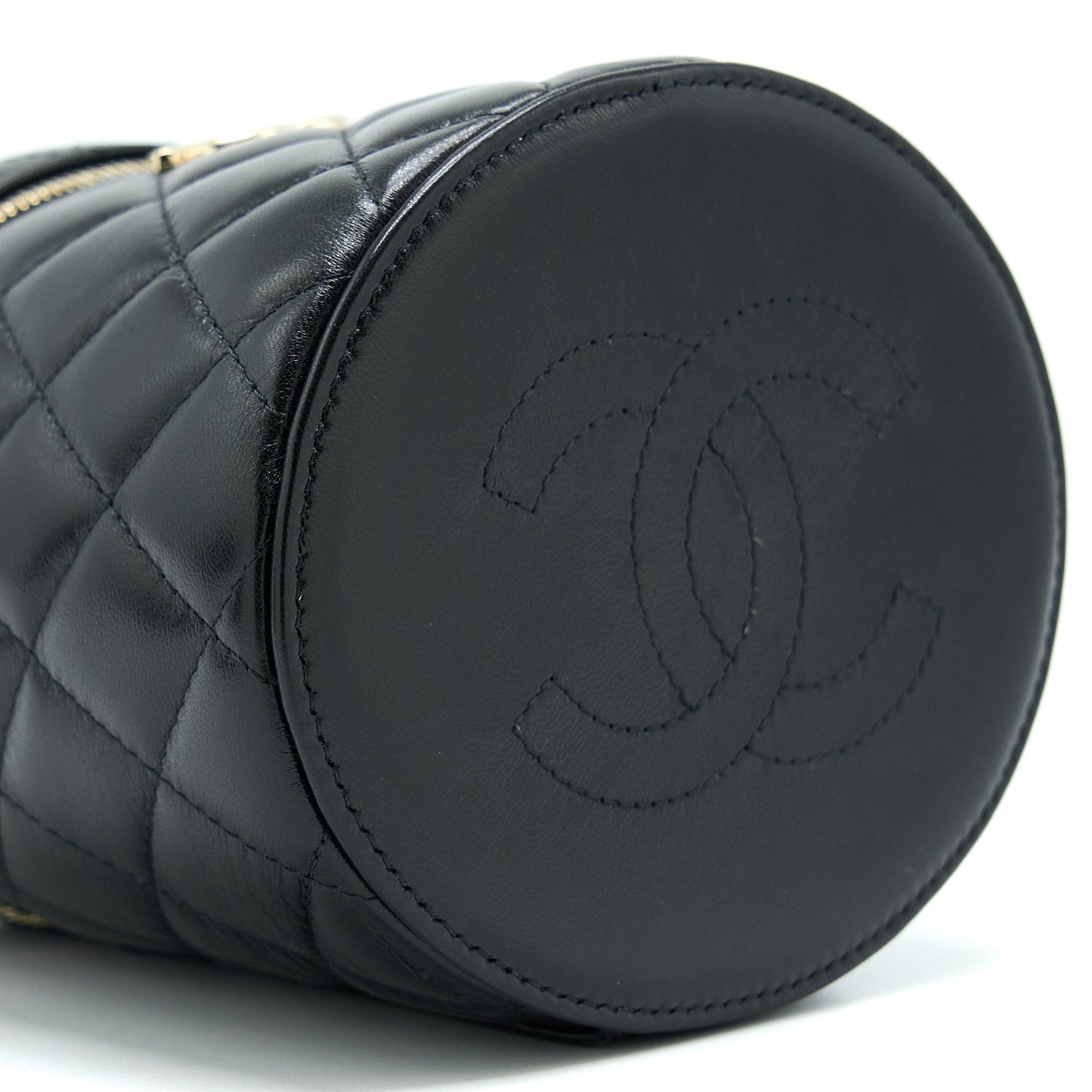 Chanel 22S Top Handle Vanity Lambskin Black L