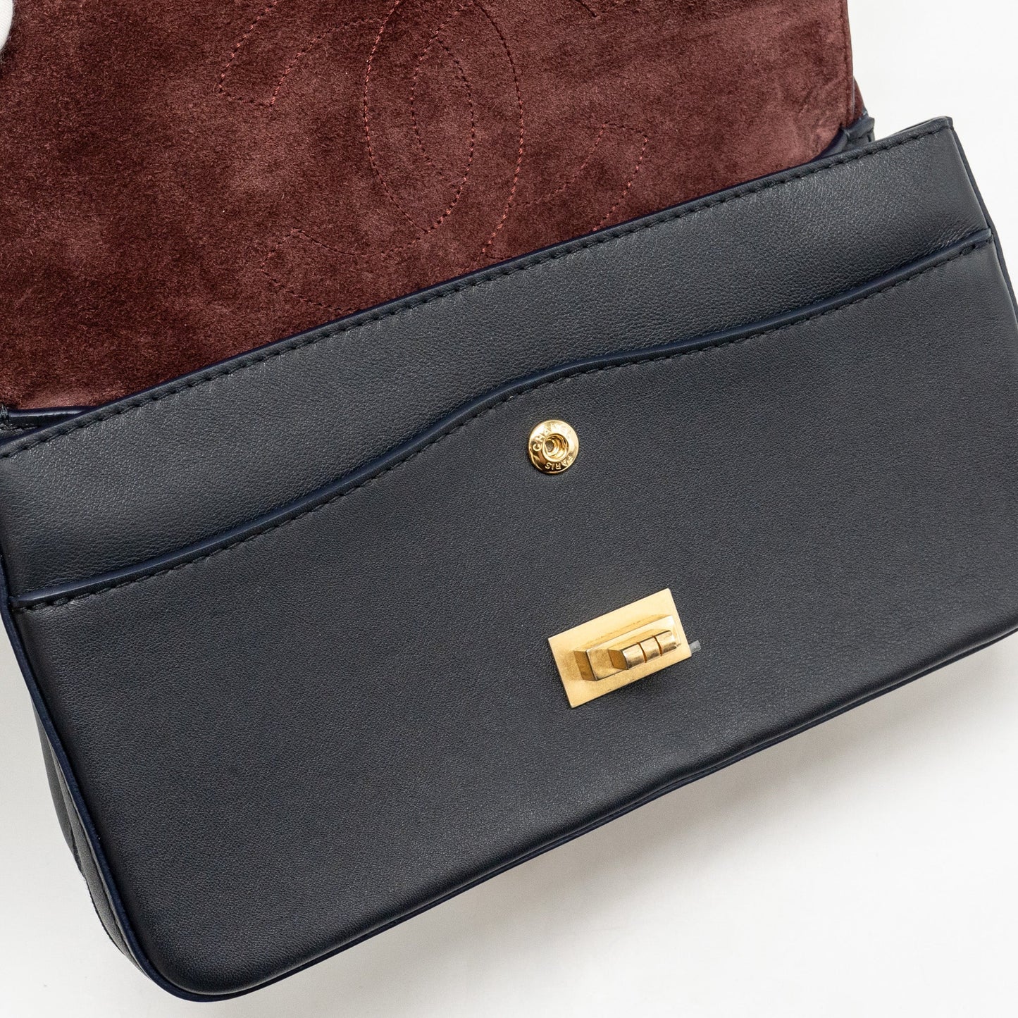 Chanel Detailed Charms Limited Edition 2.55 Reissue Bag Calfskin Dark Navy