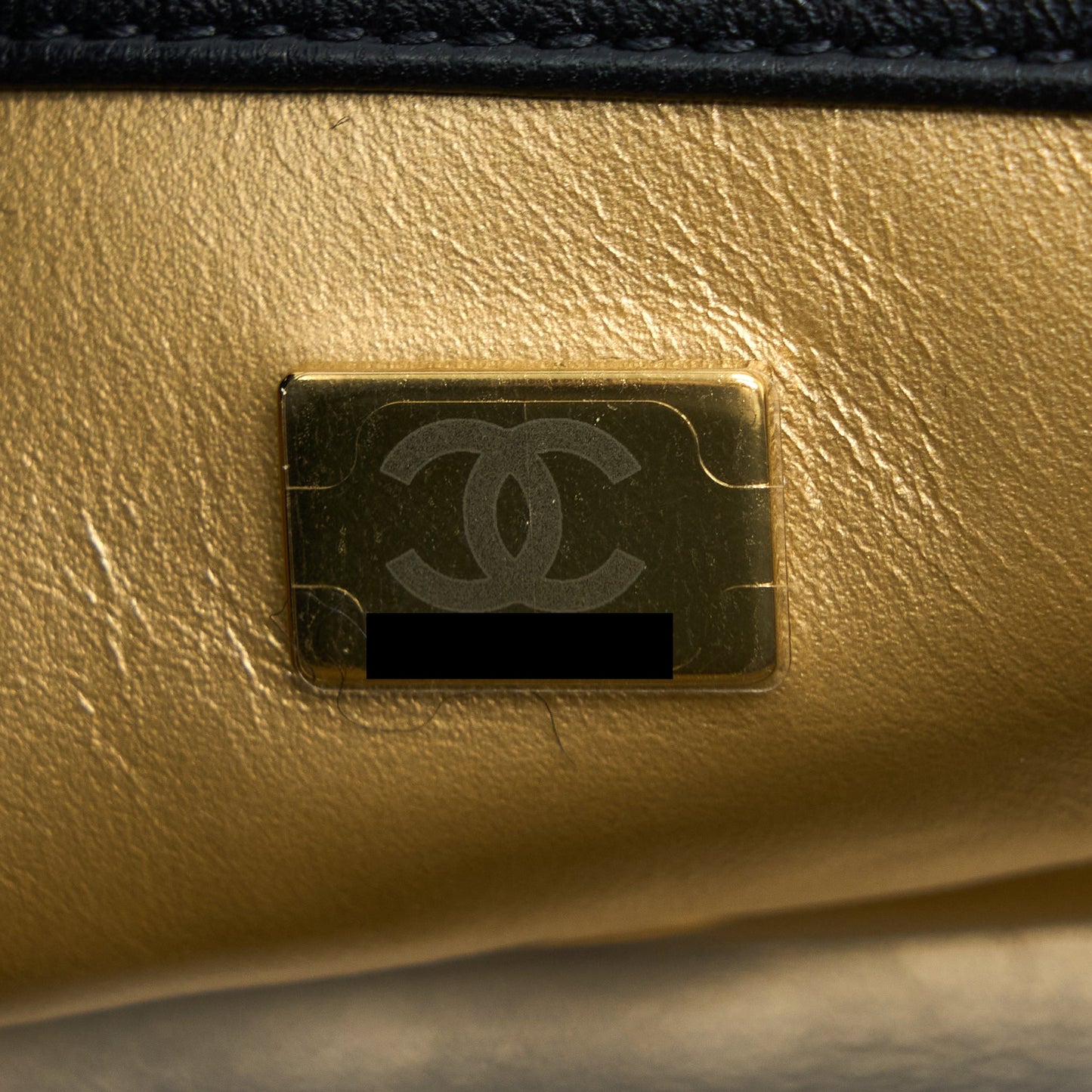 Chanel 22S Pearl Crush Mini Square Flap Bag Lambskin Black (Microchip)