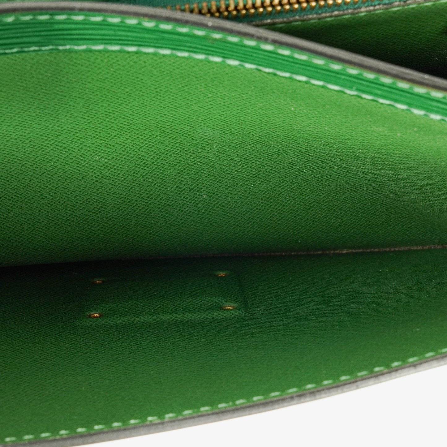 Louis Vuitton Pochette Sellier Dragonne Green Epi Clutch