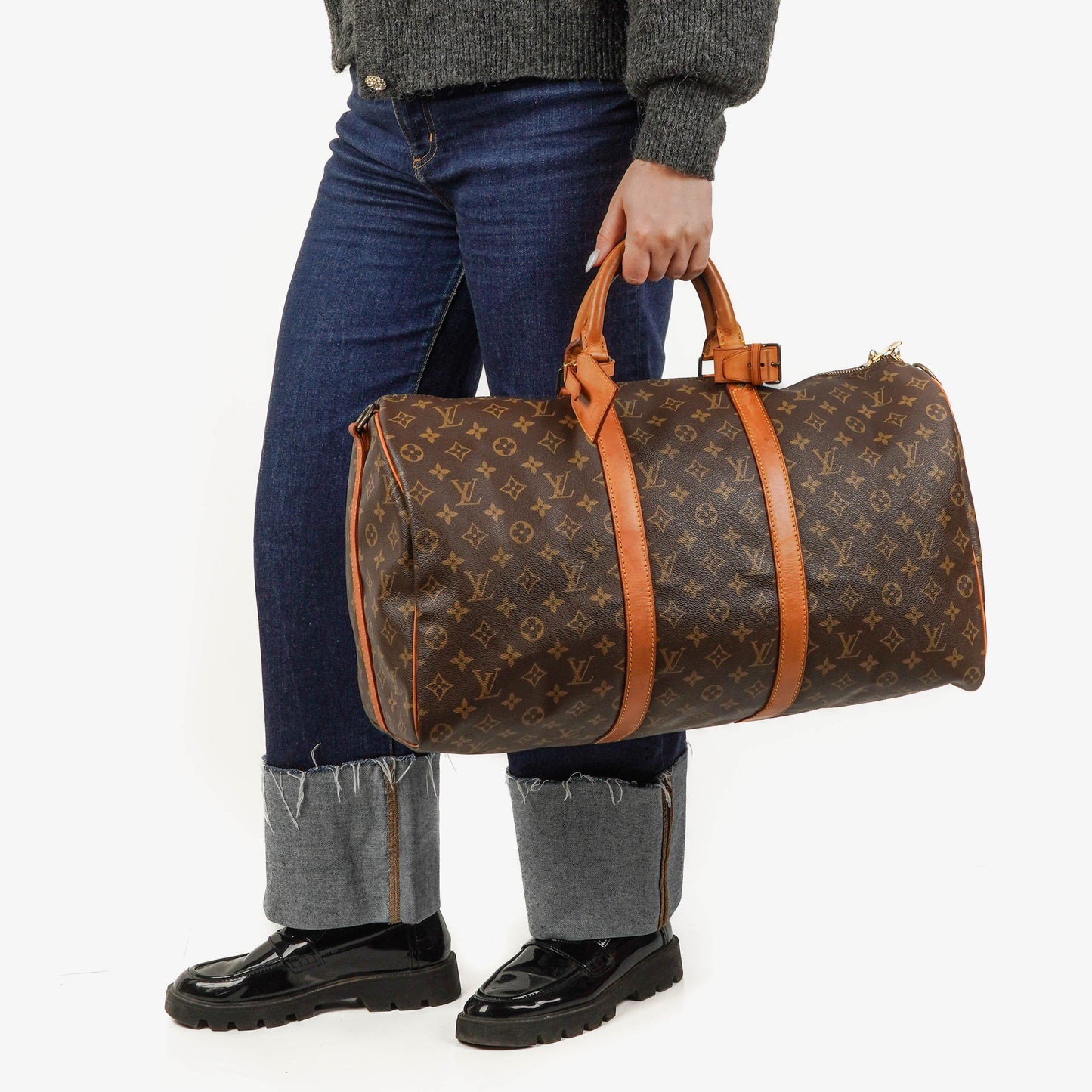 Louis Vuitton Keepall 50 Monogram Canvas Travel Bag