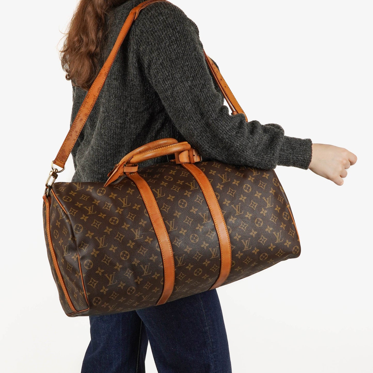 Louis Vuitton Keepall 50 Monogram Canvas Travel Bag