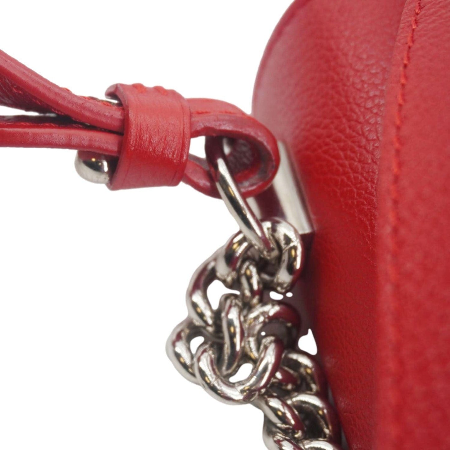 LOUIS VUITTON Lockme II BB  Pebbled Leather Crossbody Bag Rubis