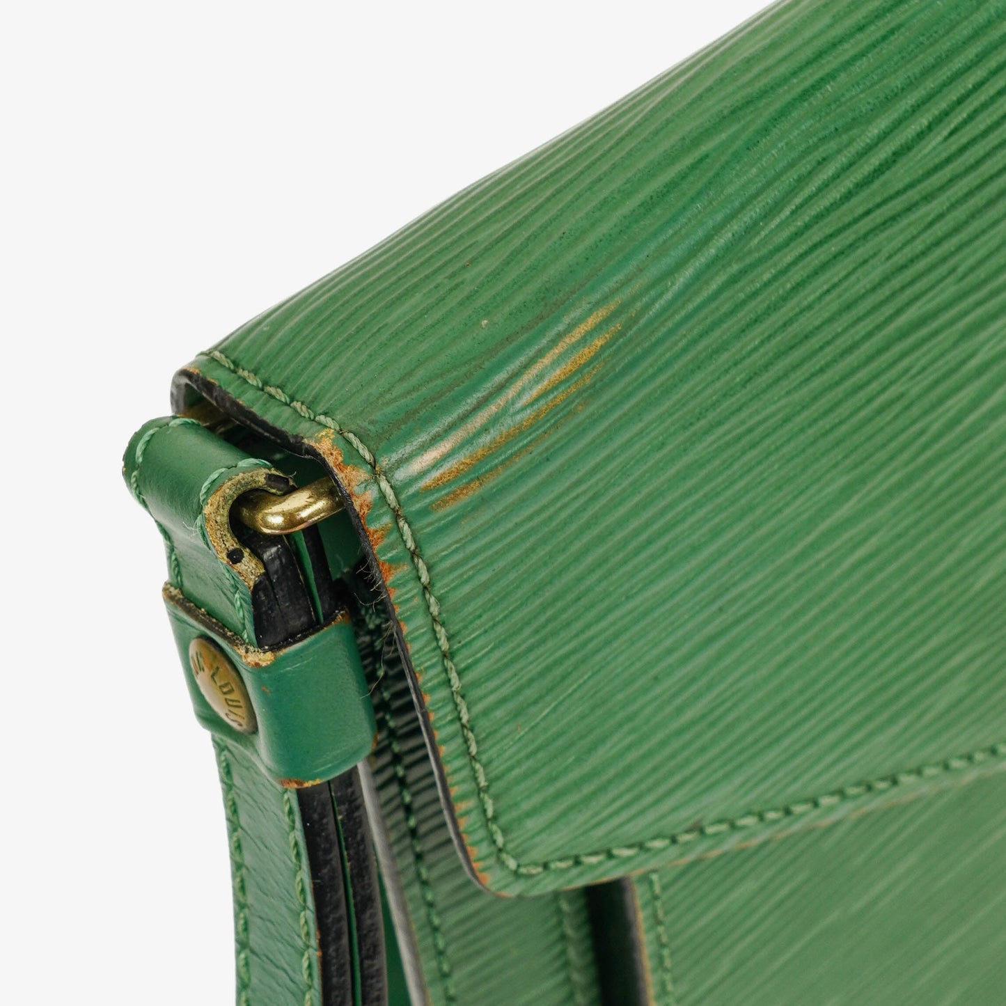 Louis Vuitton Pochette Sellier Dragonne Green Epi Clutch