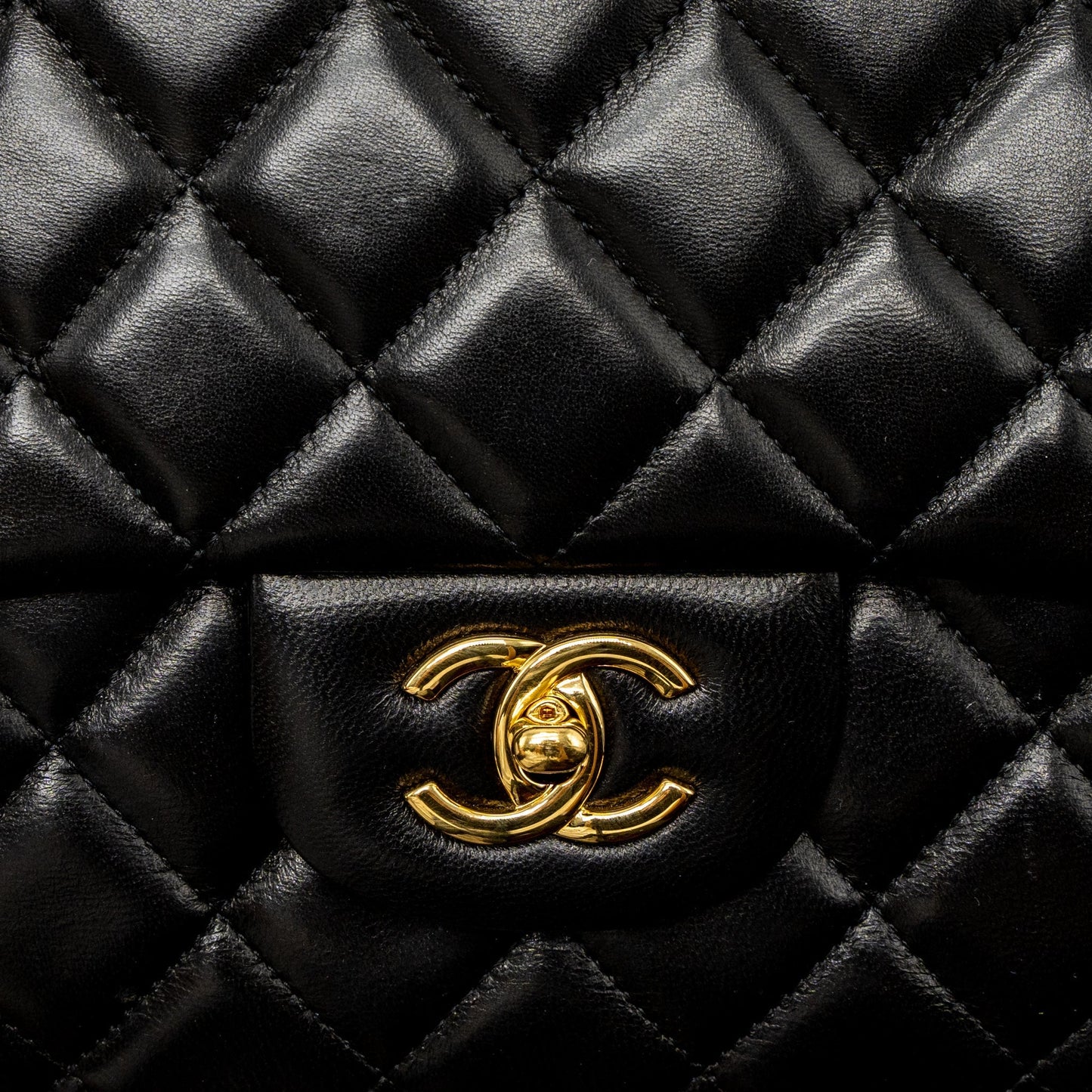 Chanel Maxi Classic Single Flap Bag Lambskin Black
