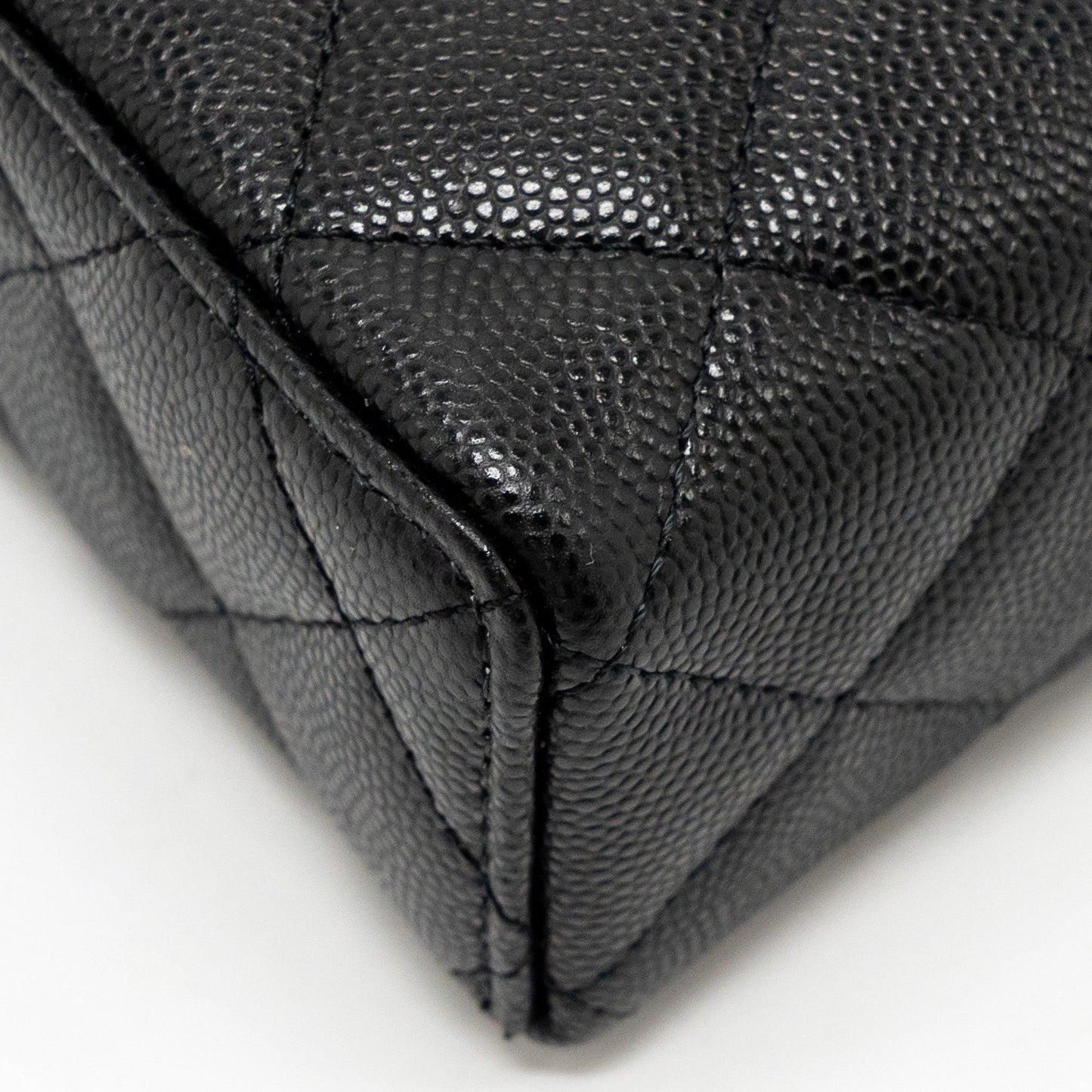 Chanel Top Handle Vanity Bag Caviar Black  (Microchip)