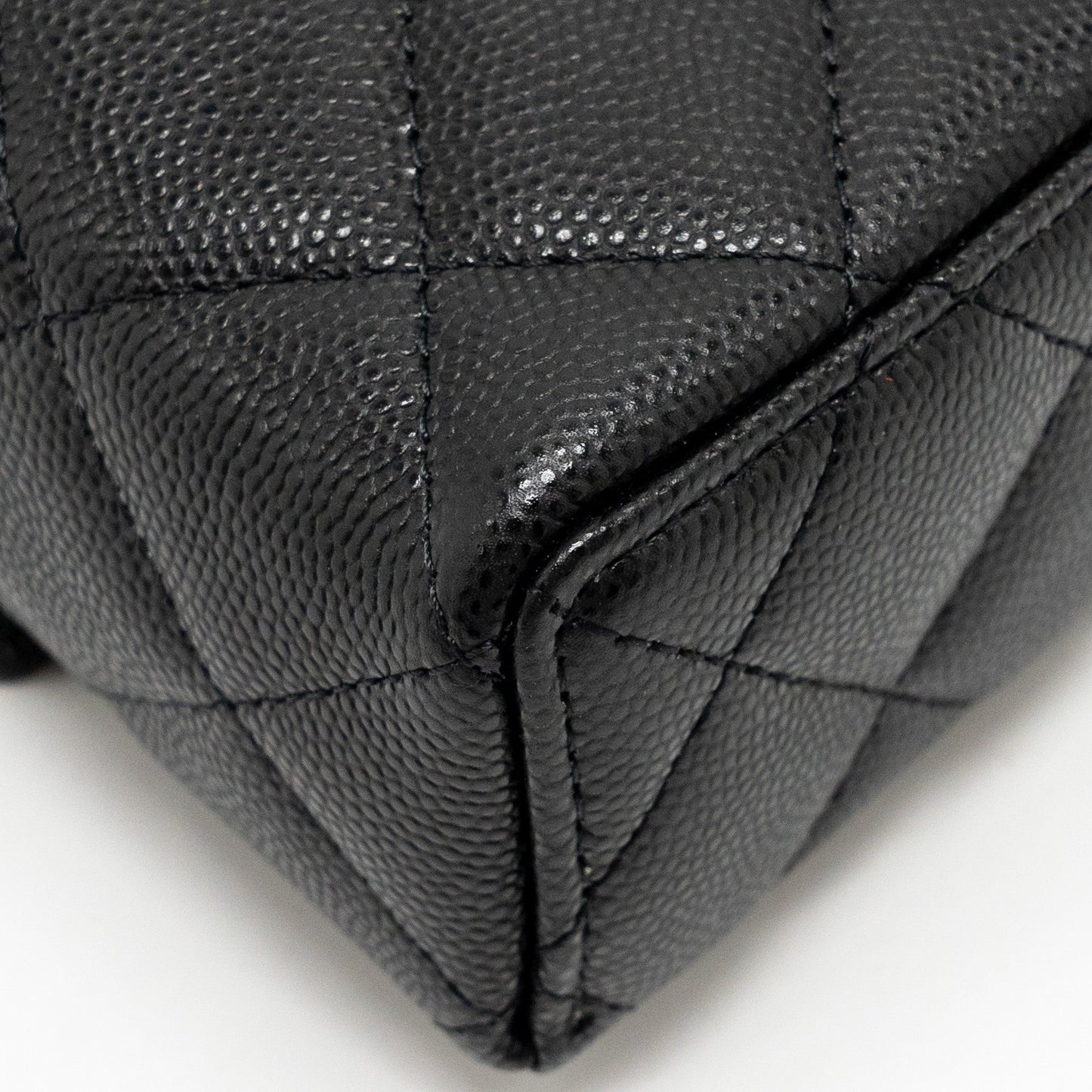 Chanel Top Handle Vanity Bag Caviar Black  (Microchip)