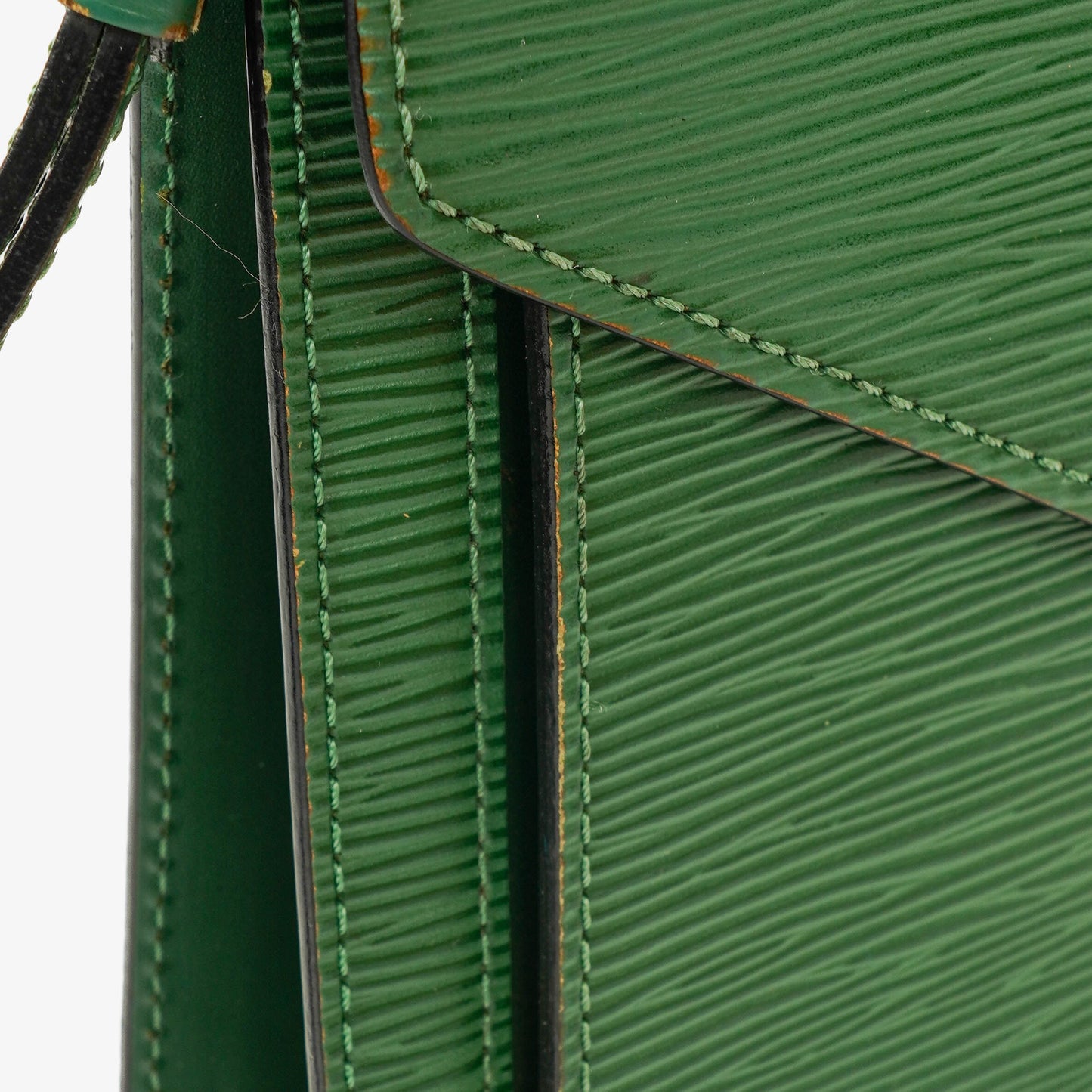 Louis Vuitton Pochette Sellier Dragonne Green Epi Clutch