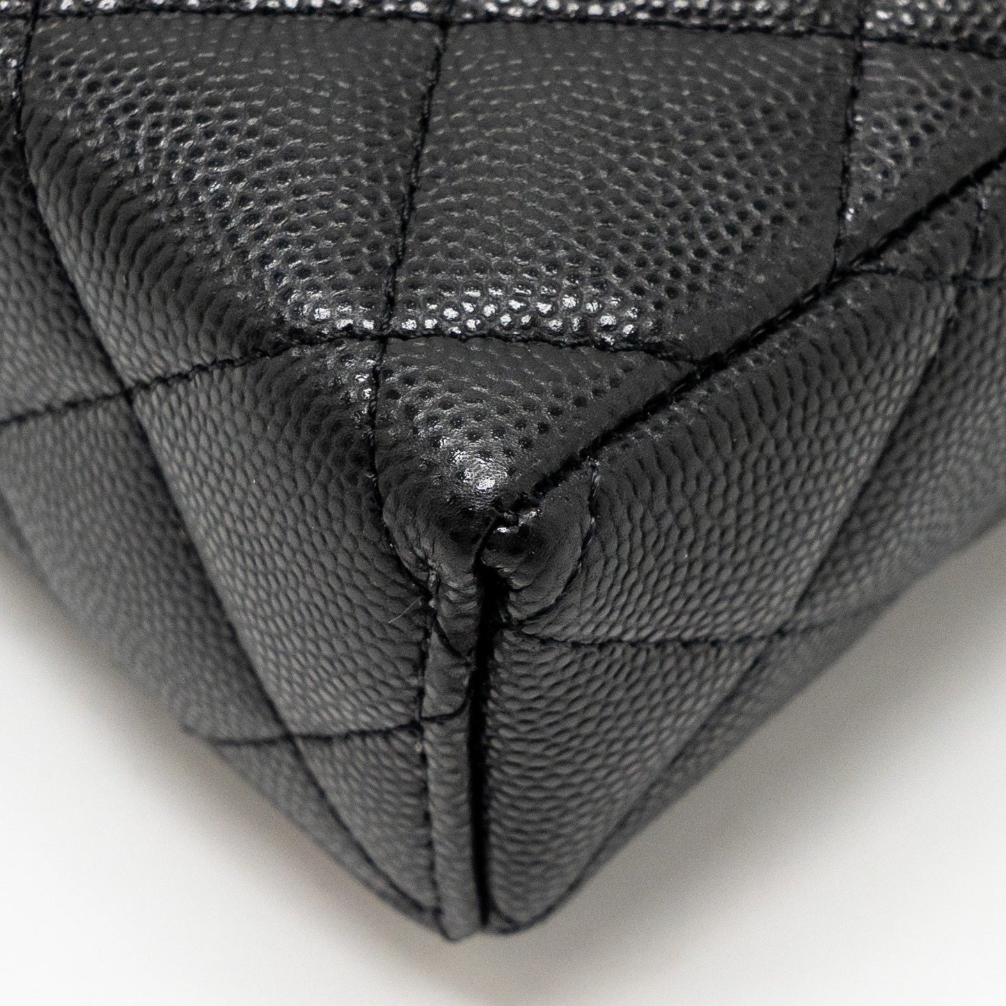 Chanel Top Handle Vanity Bag Caviar Black  (Microchip)