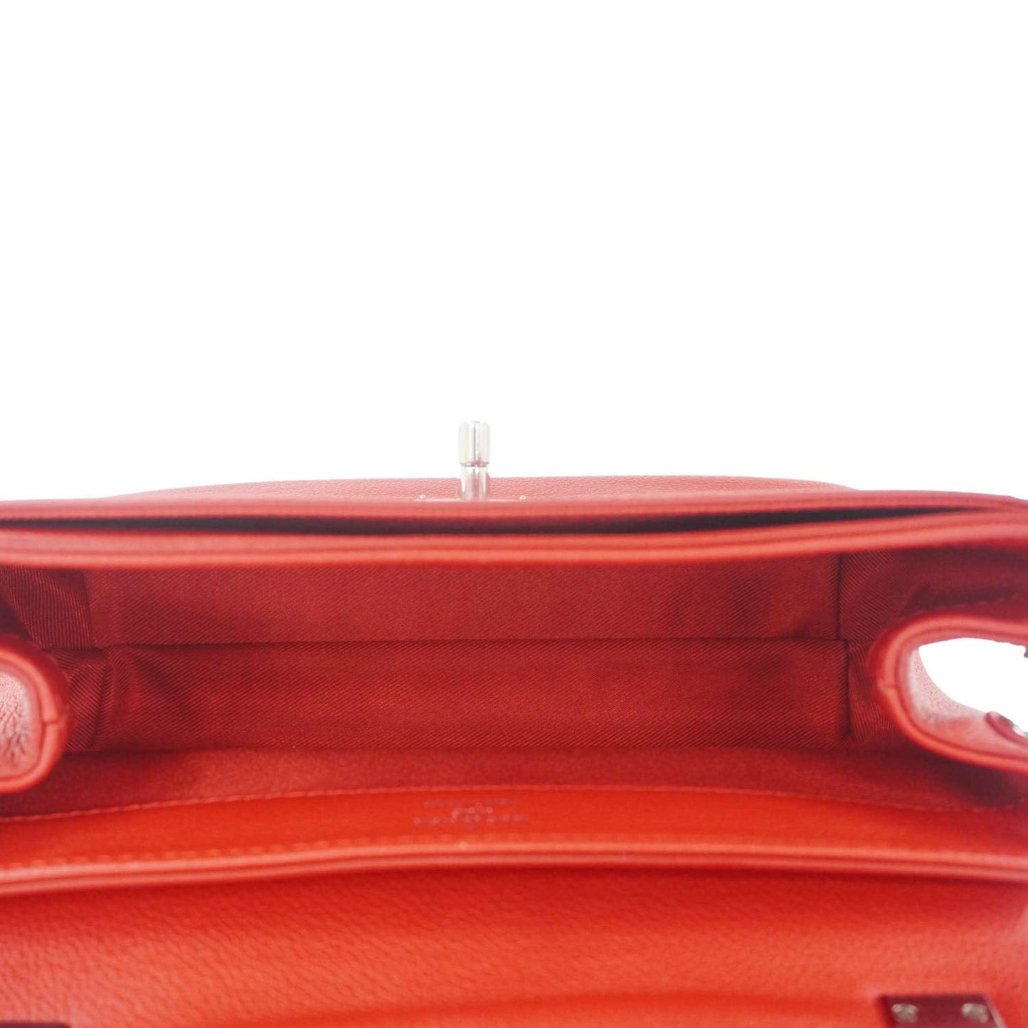 LOUIS VUITTON Lockme II BB  Pebbled Leather Crossbody Bag Rubis