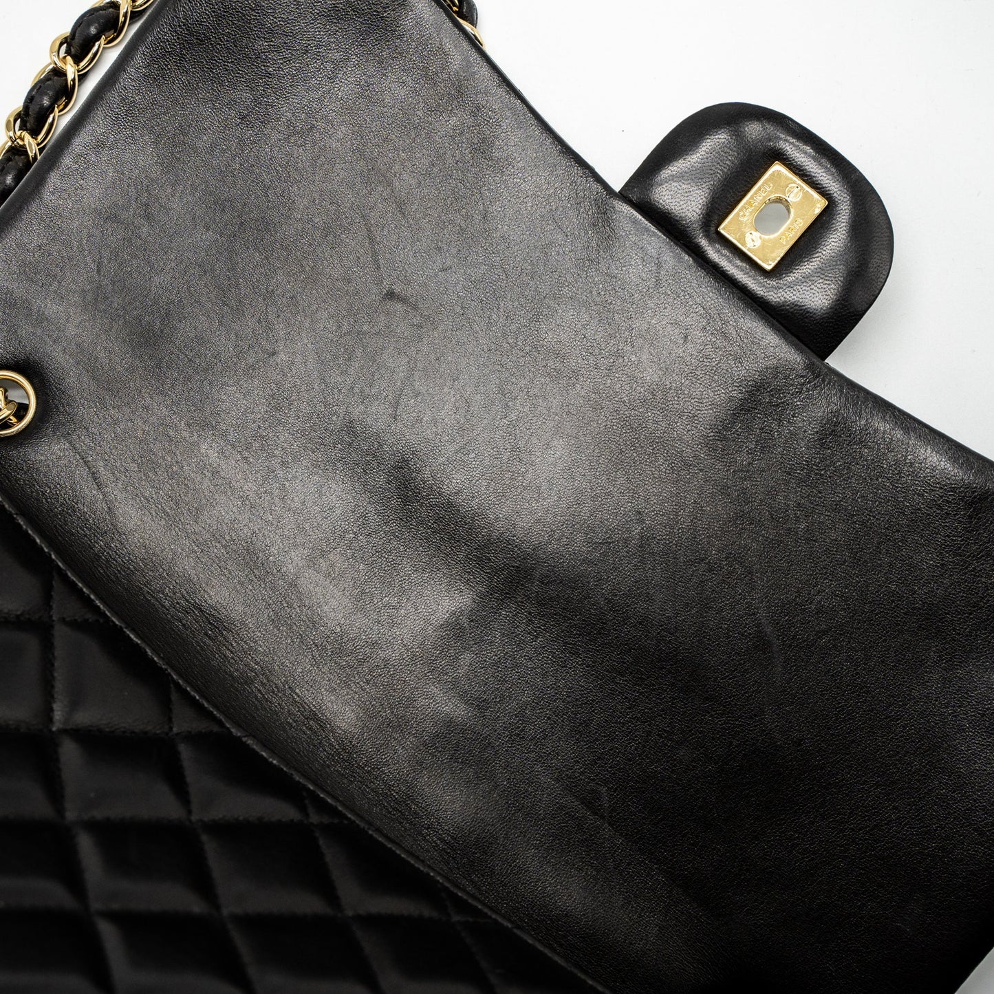 Chanel Maxi Classic Single Flap Bag Lambskin Black