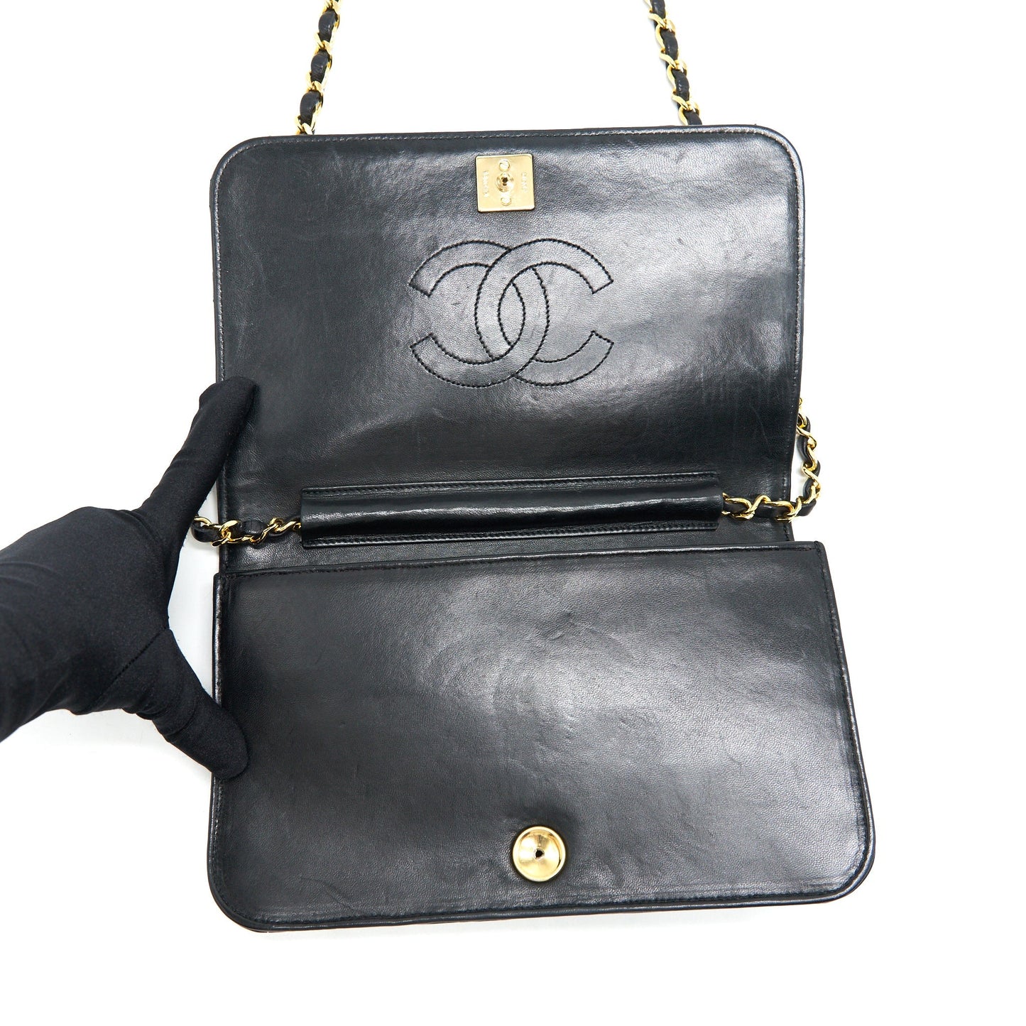 Chanel  Quilted Lambskin Flap Shoulder Bag