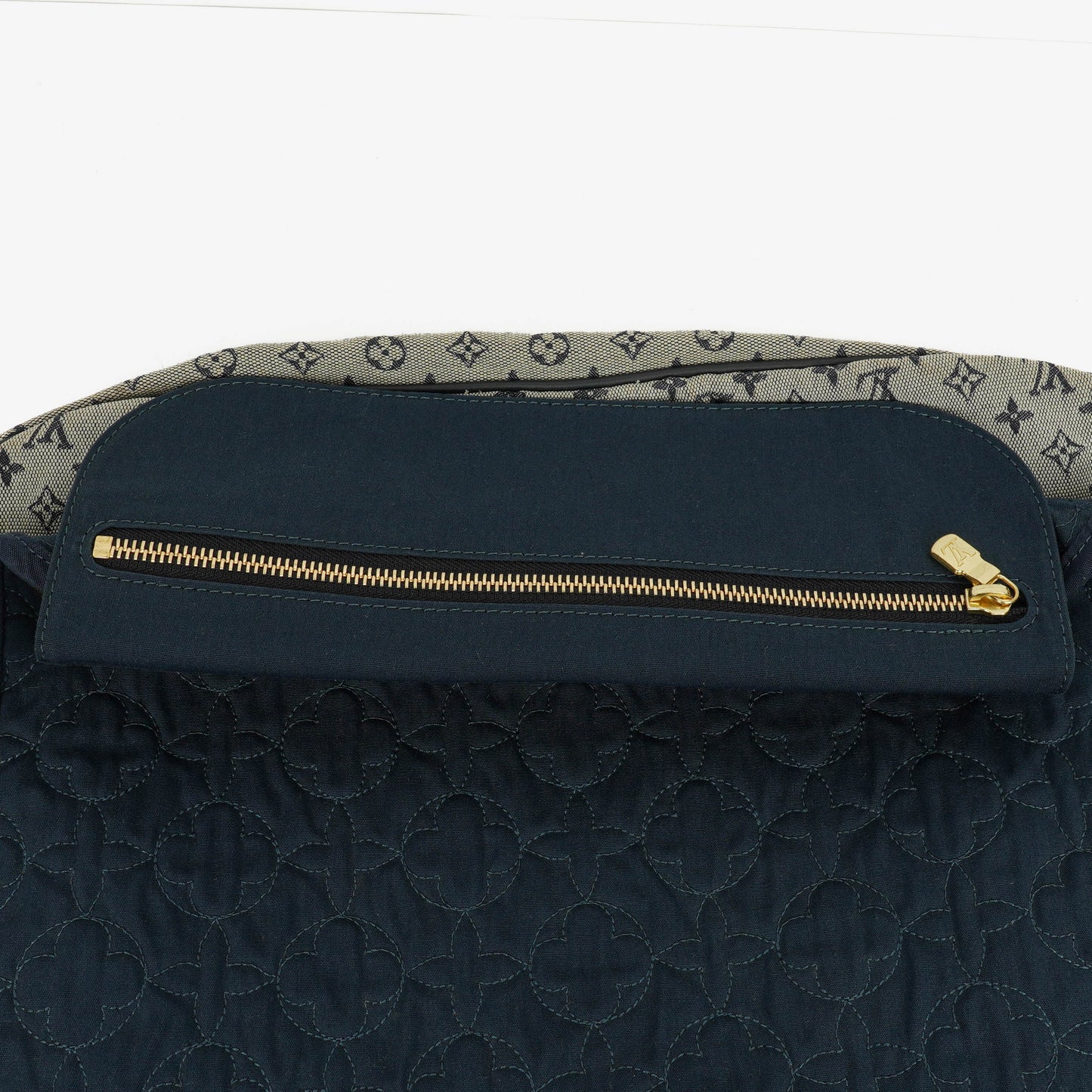 Louis Vuitton Navy Monogram Mini Lin Sac a Langer Diaper Bag