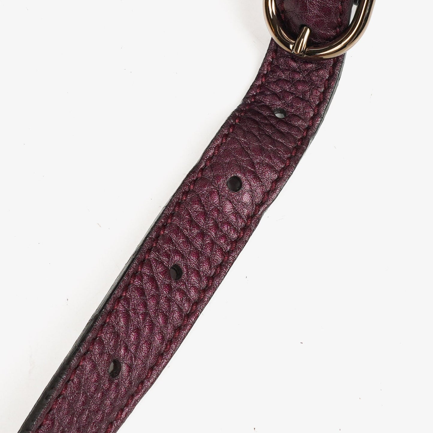 Gucci Purple Pebbled Calfskin Medium Bamboo Shopper Tote Bag