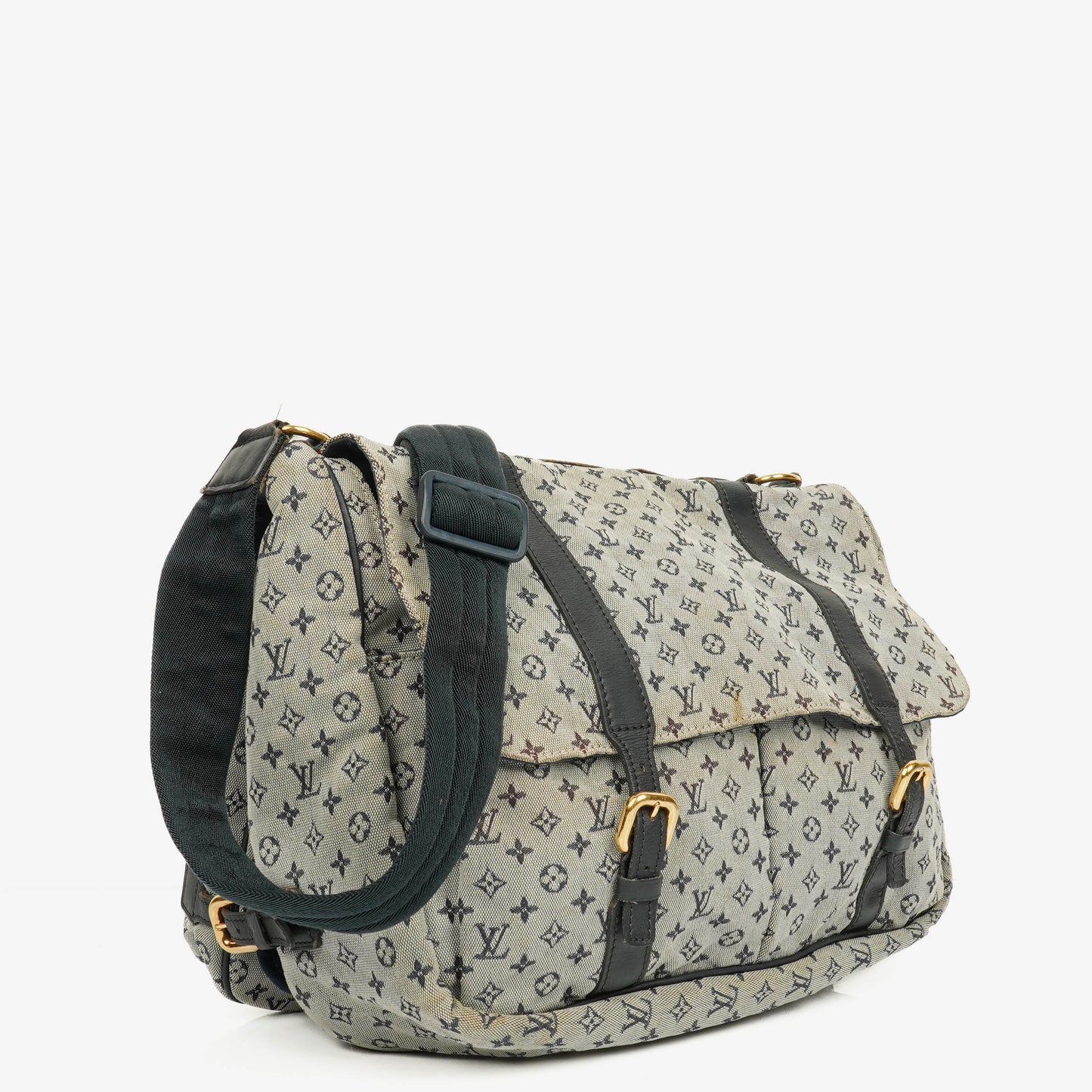 Louis Vuitton Navy Monogram Mini Lin Sac a Langer Diaper Bag