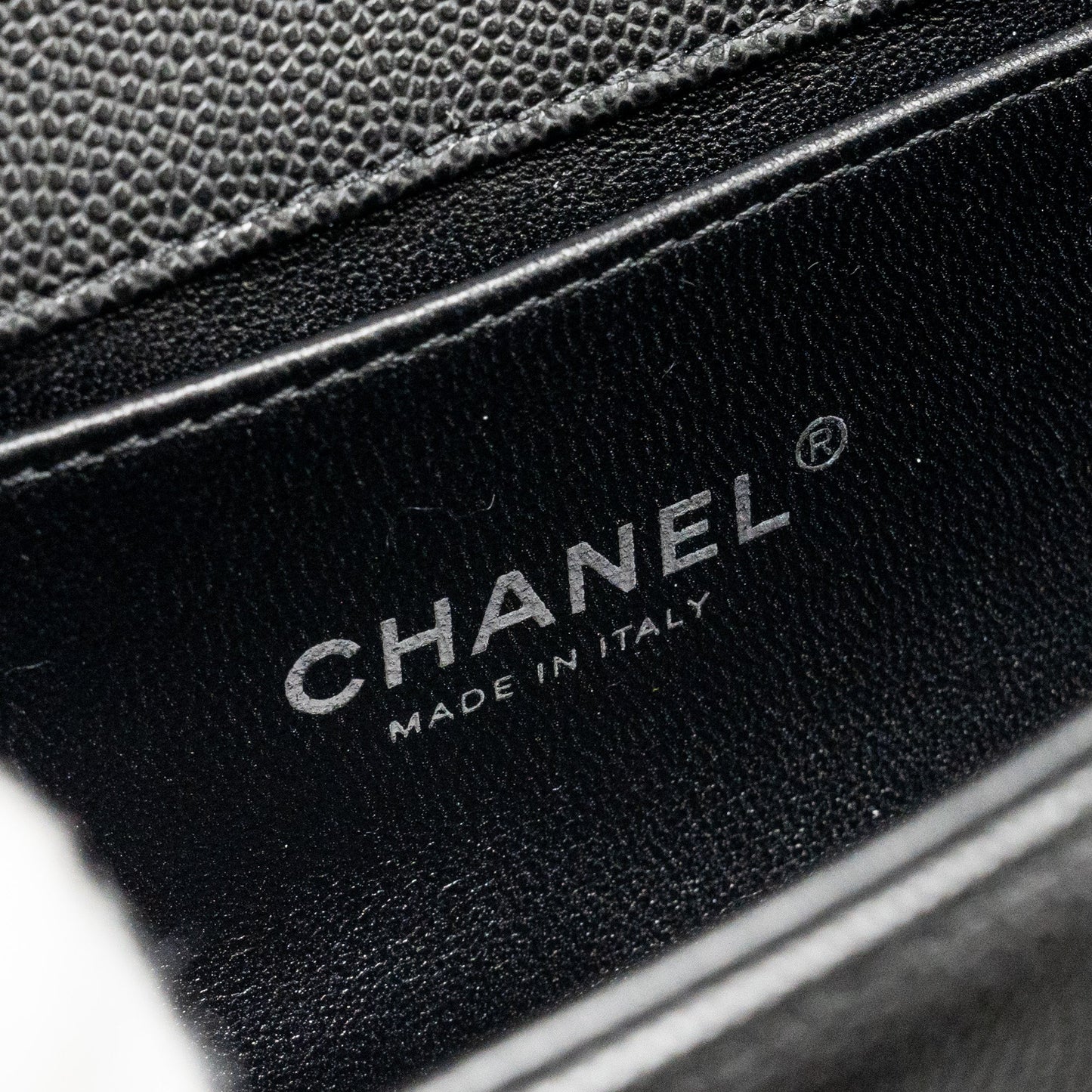 Chanel Small Boy Bag Caviar BLACK Ruthenium  (Microchip)