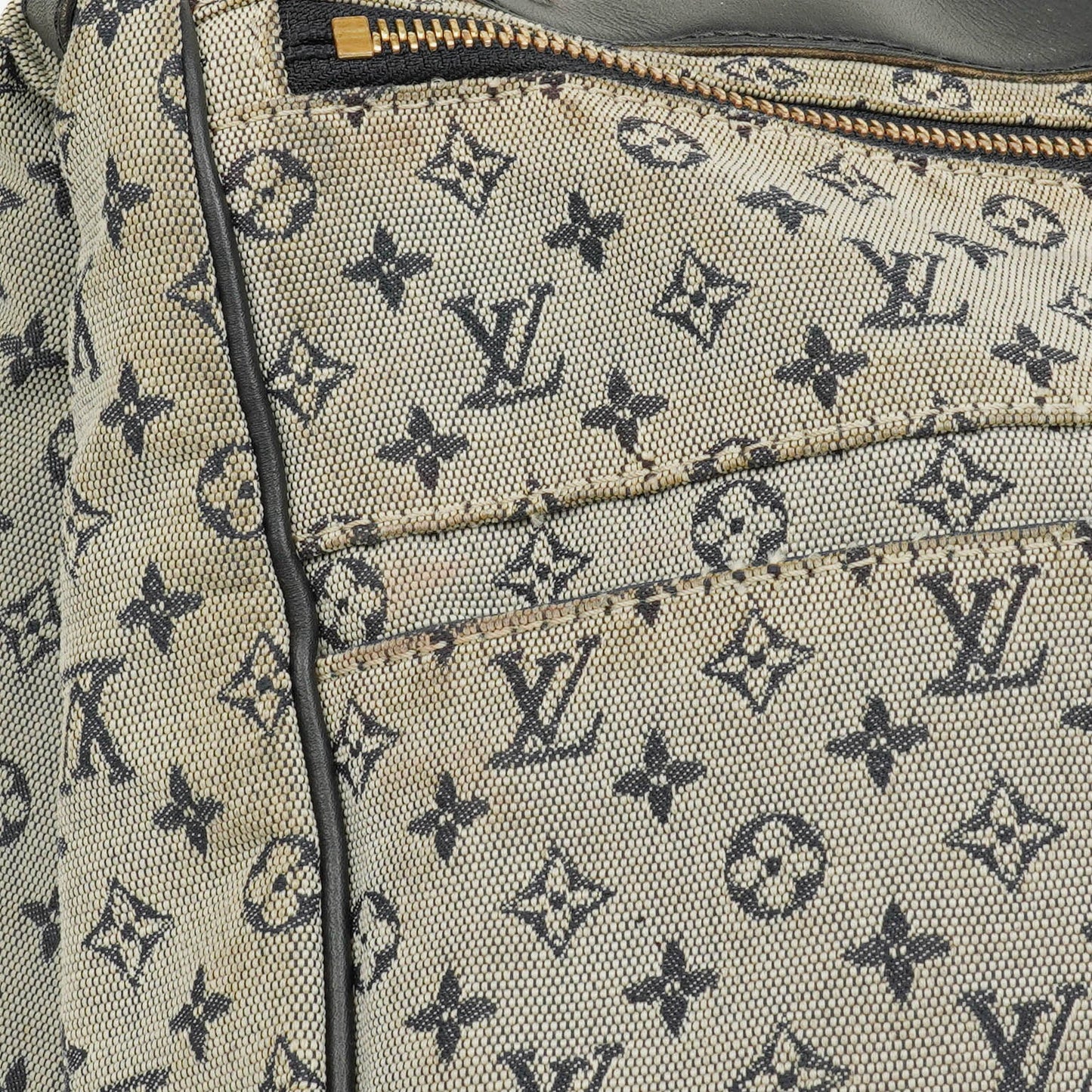 Louis Vuitton Navy Monogram Mini Lin Sac a Langer Diaper Bag