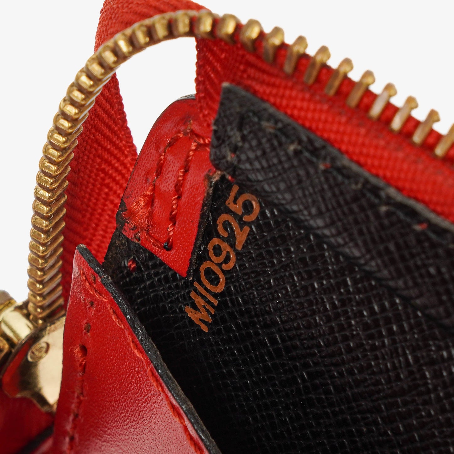 Louis Vuitton Triangle Red EPI Leather Handbag