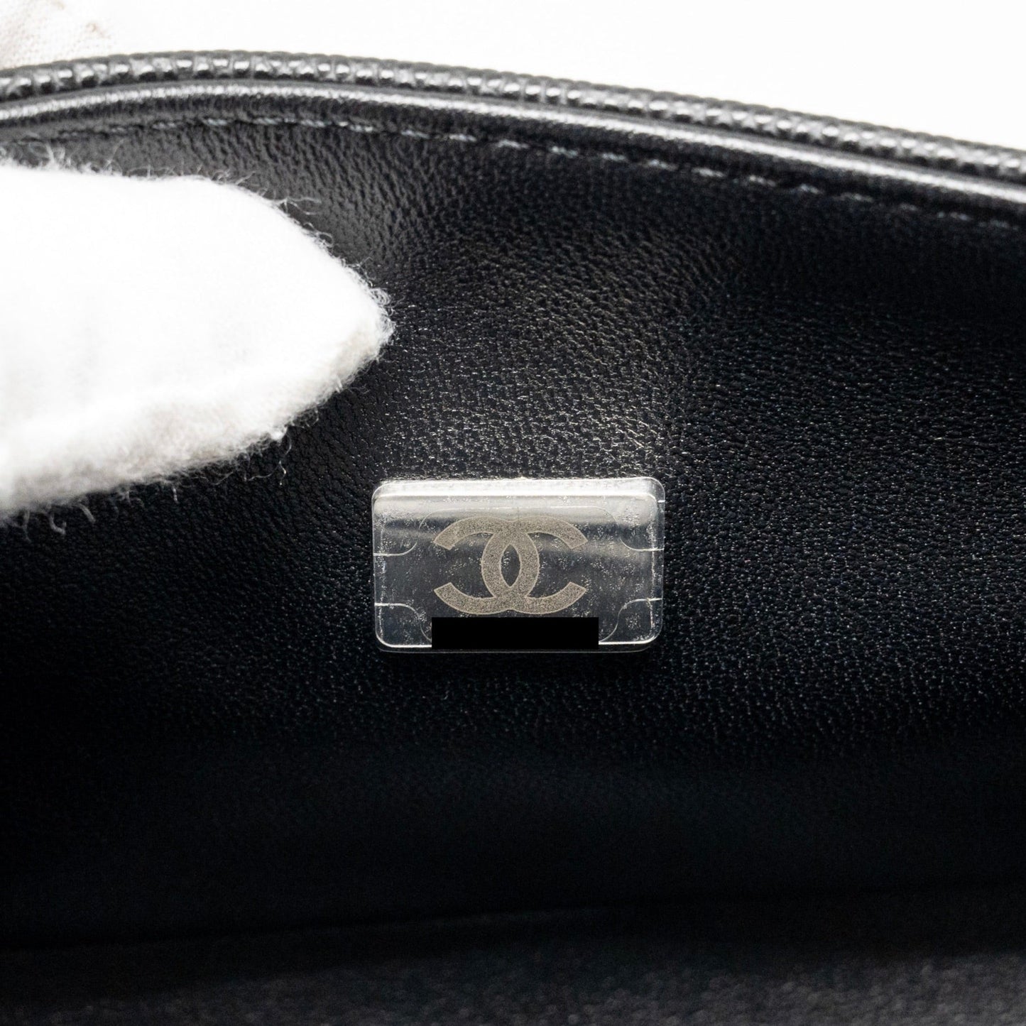 Chanel Small Boy Bag Caviar BLACK Ruthenium  (Microchip)